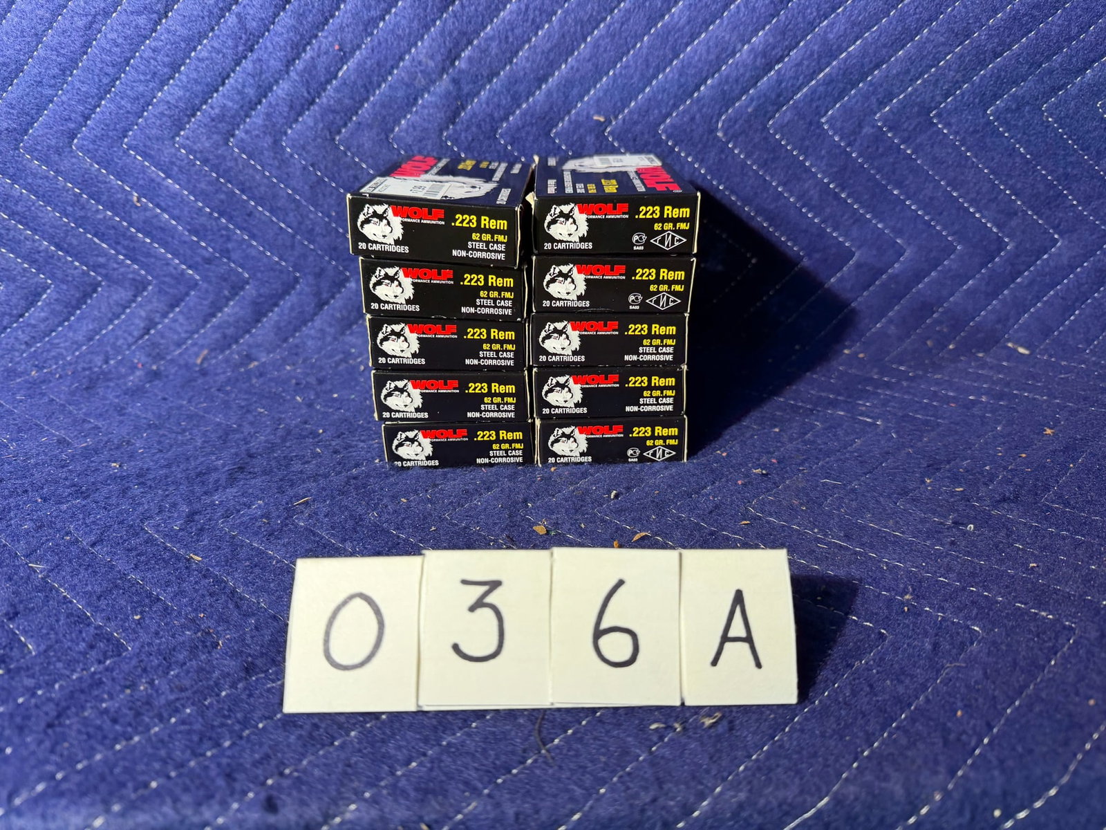 223 Ammo: Wolf Performance 223 ammunition. 62 grain FMJ. 200 rounds. See photos.