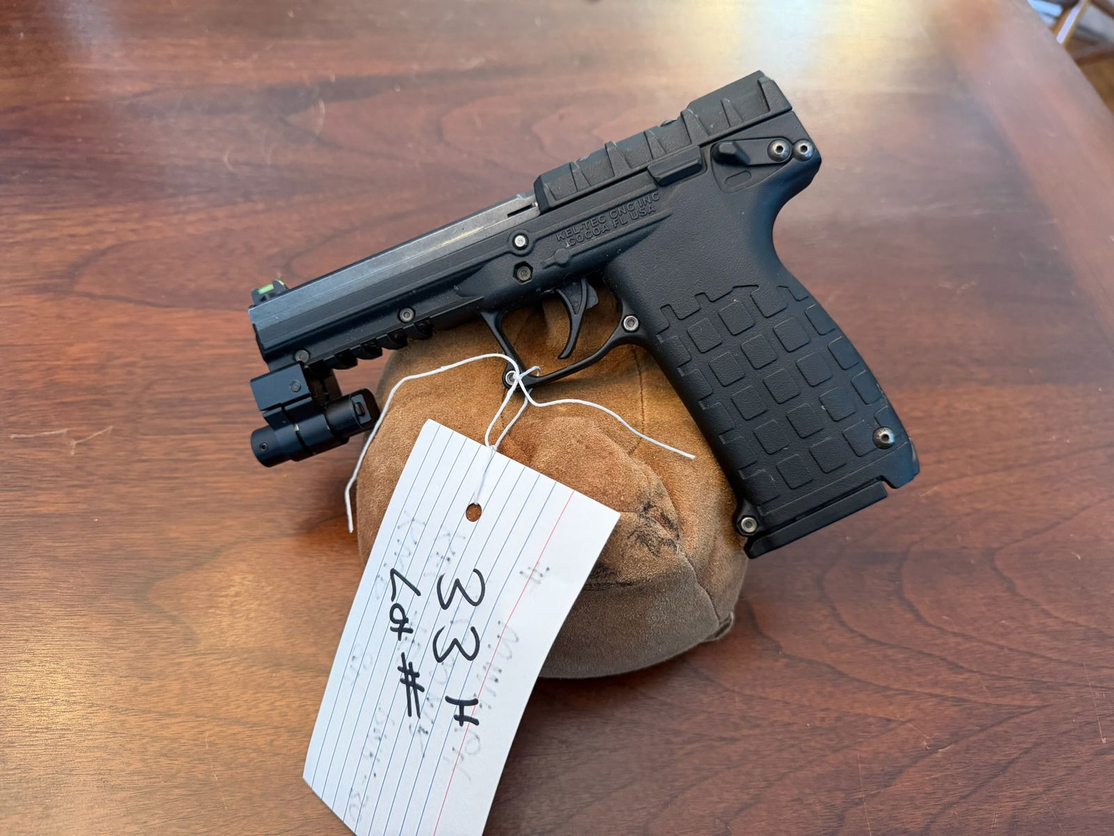 KelTec Model PMR30: KelTec Model PMR30. 22WMR. Fiber optic sights and laser (need batteries). Serial No. WMF64. See photos. LEO, FFL OR OUT OF STATE SALES ONLY. NOT NYS COMPLIANT.