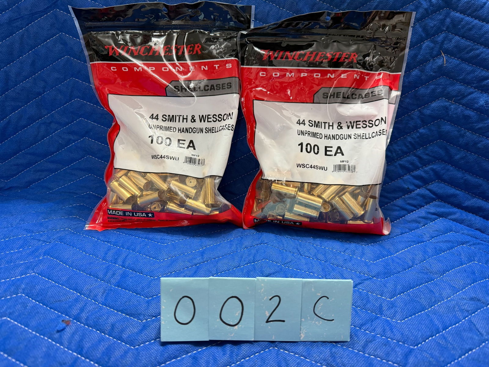 44 Special Brass: 44 Special brass casings. Includes four bags of brand new brass, 100 rounds each. Also includes 1.8 pounds of brass casings, once fired. Approximately 58 casings per pound. See photos.