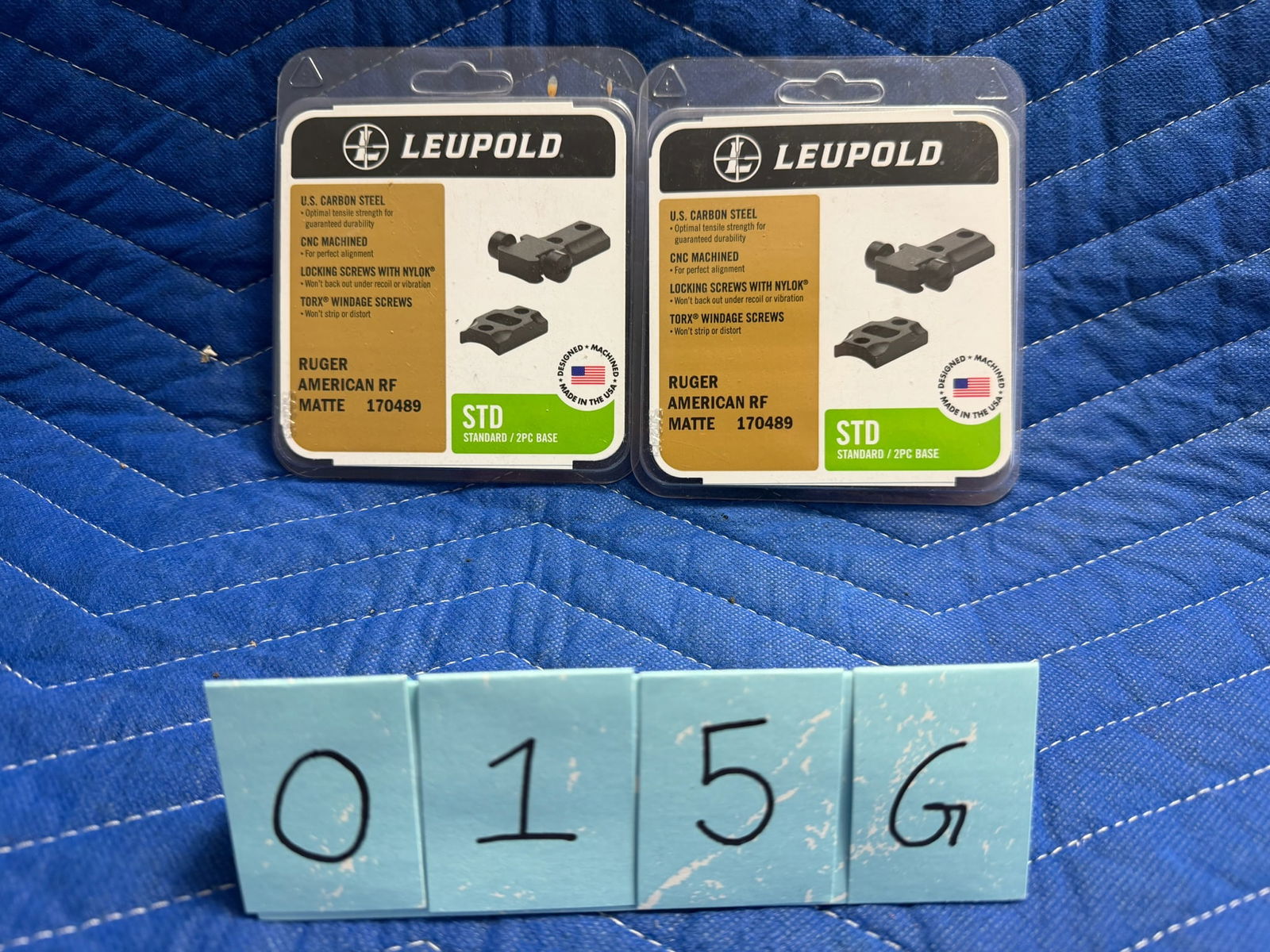 Leupold Scope Bases for Ruger American RF: Two new Leupold two piece scope bases for Ruger American RF. Matte. Part No. 170489. See photos.