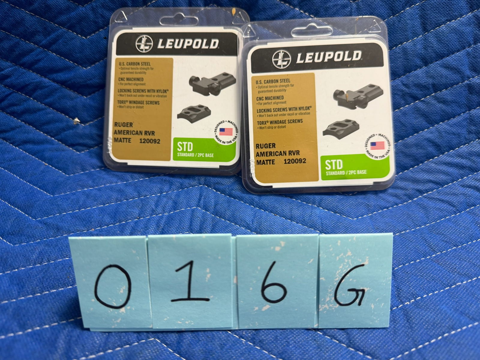 Leupold Scope Bases for Ruger American RVR: Two new Leupold two piece scope bases for Ruger American RVR. Matte. Part No. 120092. See photos.