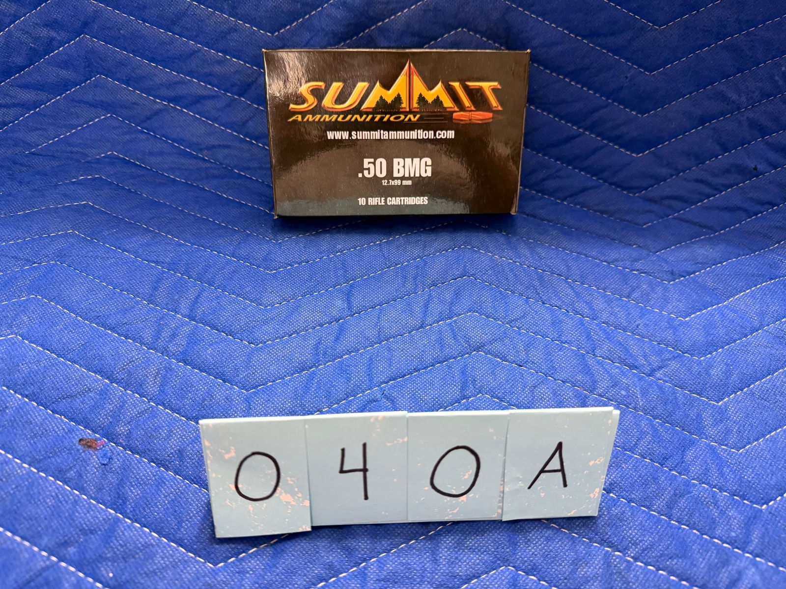 50 BMG Ammo: Summit Ammunition 50 BMG (12.7 x 99) ammunition. 649 grain ball. 10 rounds. See photos.