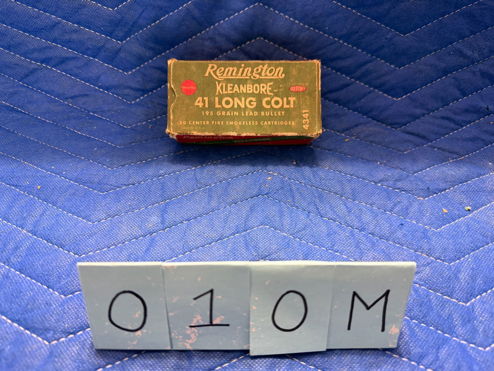 Vintage Remington Kleanbore 41 Long Colt Ammo: Vintage Remington Kleanbore 41 Long Colt ammunition. 195 grain lead bullet. 30 rounds. See photos.