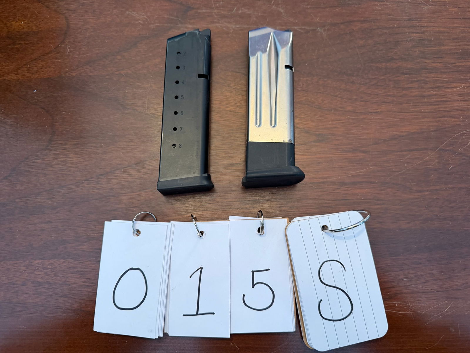 Two Para Ordnance Magazines: Two Para Ordnance magazines. One eight round single stack. One double stack. See photos.