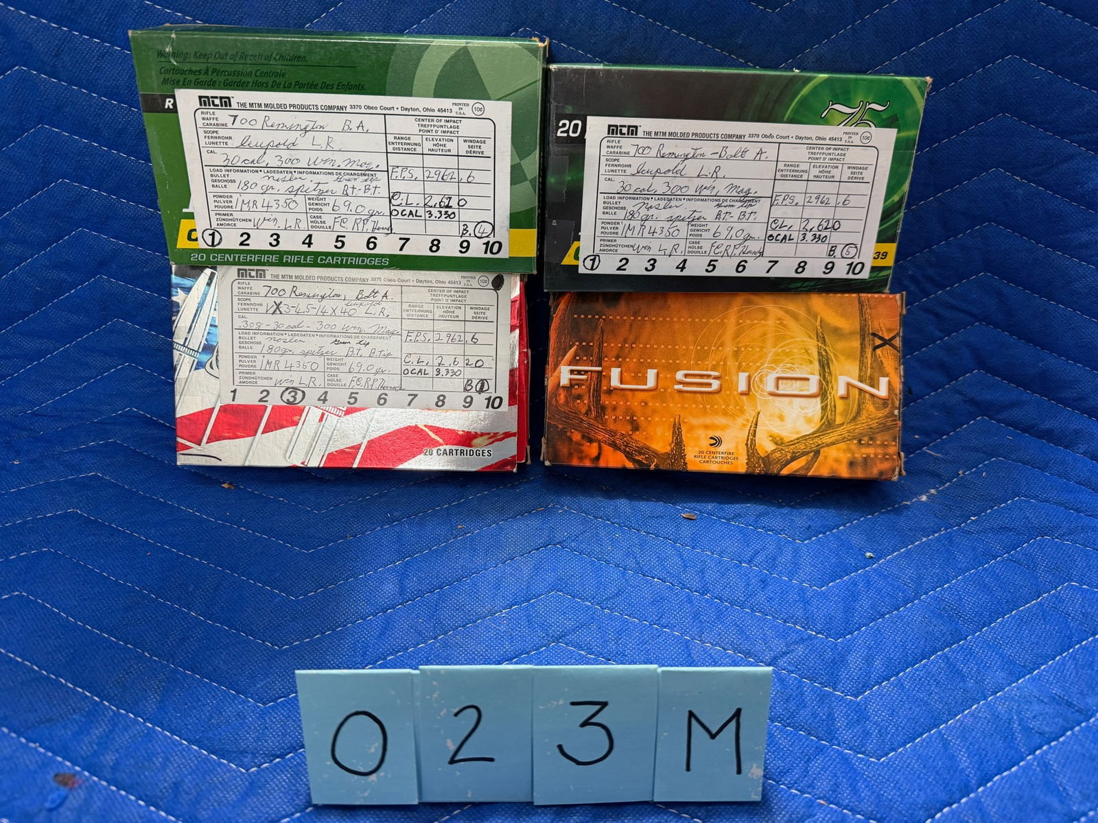 300 Winchester Magnum Ammo: 300 Winchester Magnum ammunition. Three boxes of reloads, 63 rounds and 6 brass casings. See photos.