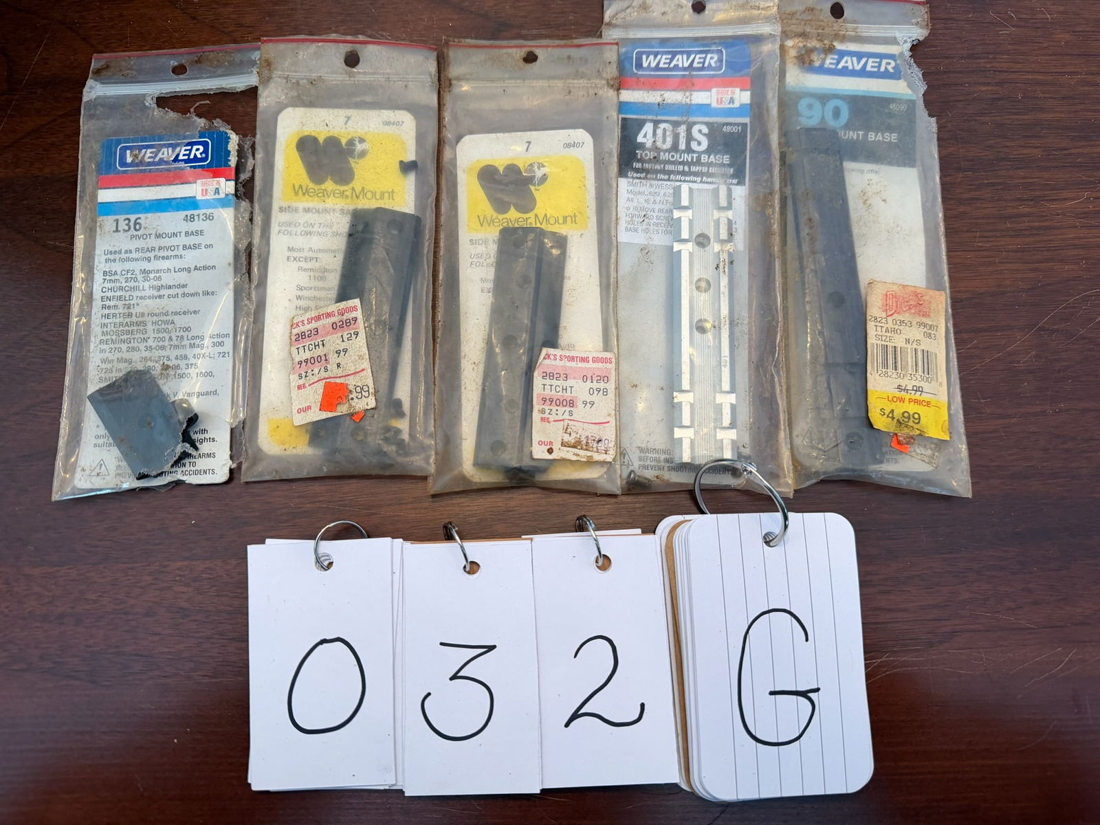 Assorted Lot of Weaver Scope Base Mounts: Assorted lot of Weaver scope base mounts. See photos.