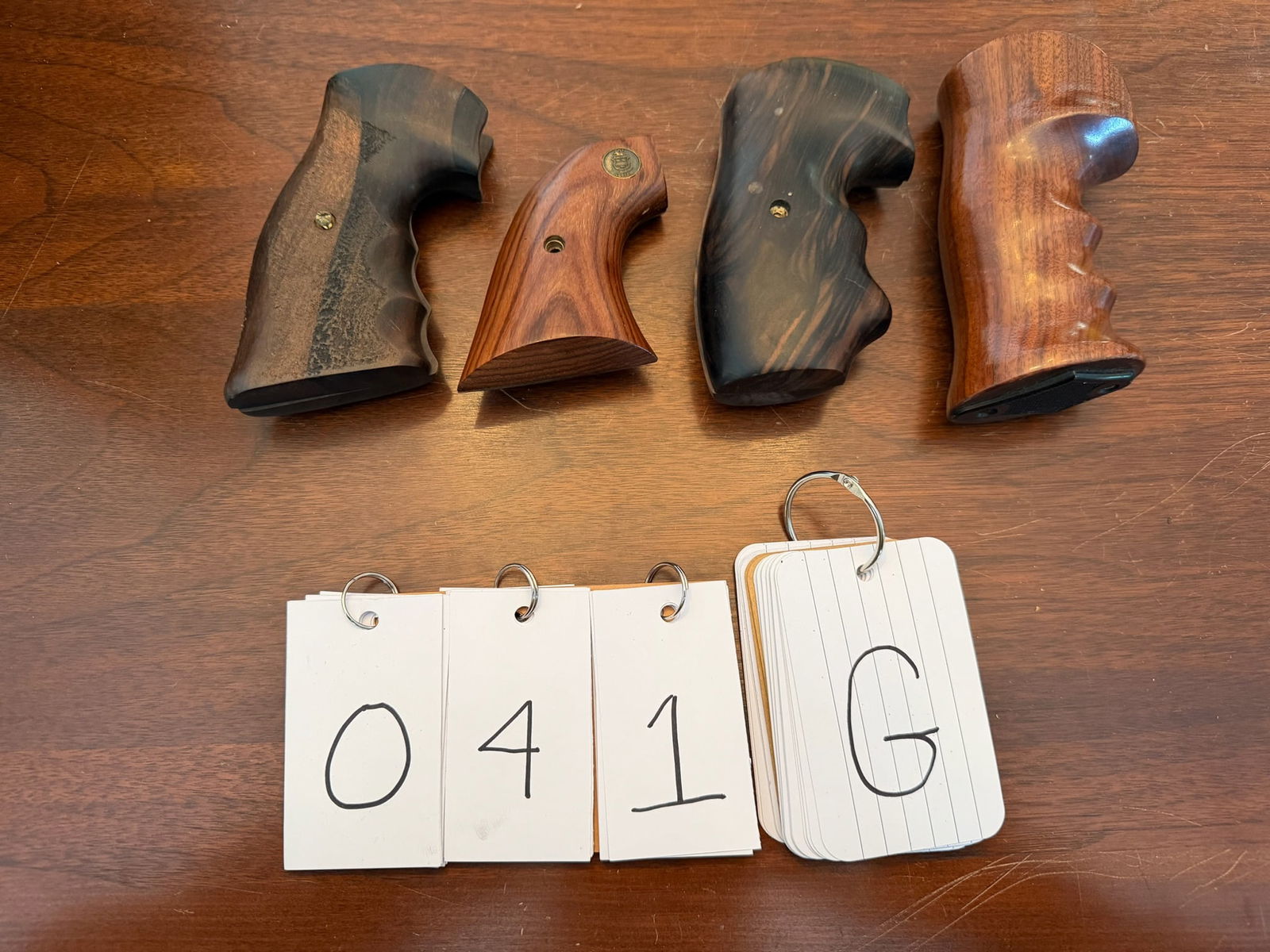 Assorted Lot of Large Frame Revolver Grips: Assorted lot of large frame revolver grips. Four sets total. See photos.