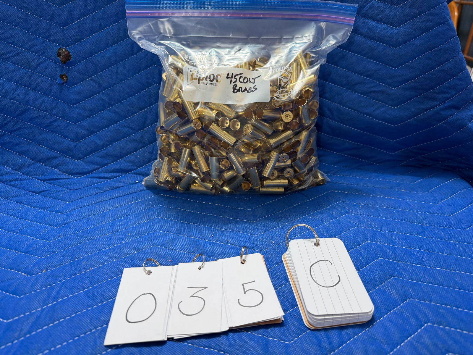 45 Colt Brass: 45 Colt brass casings. 7.4 pounds total. Approximately 63 casings per pound. See photos.