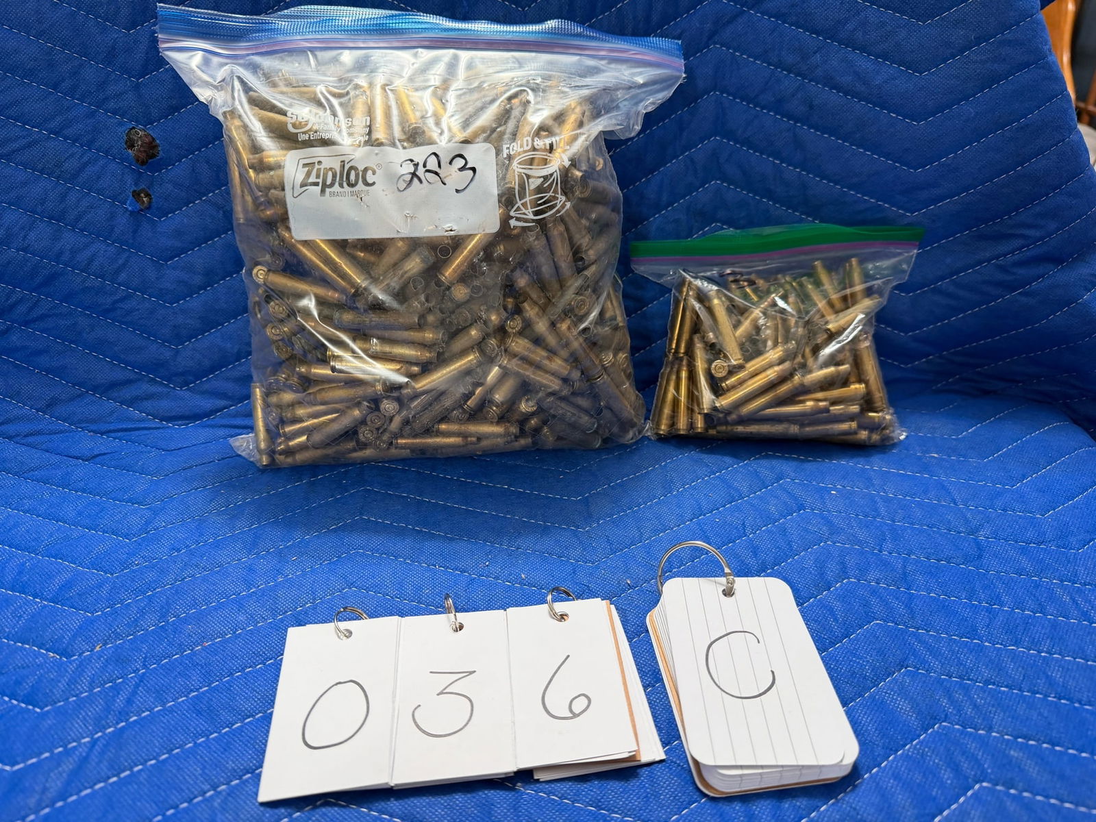 223 Remington Brass: 223 Remington brass casings. 11.2 pounds total. Approximately 75 casings per pound. See photos.