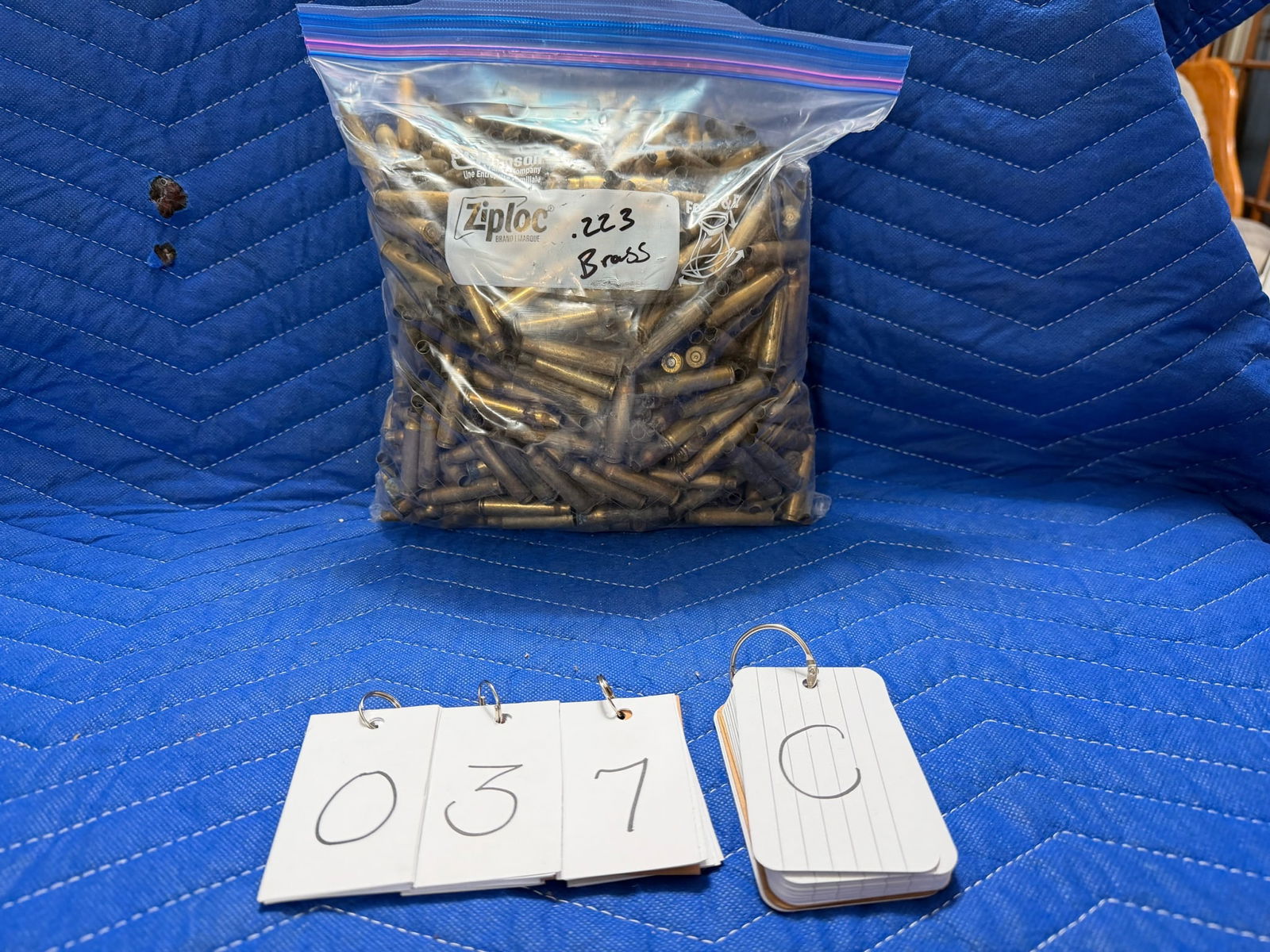 223 Remington Brass: 223 Remington brass casings. 9.0 pounds total. Approximately 75 casings per pound. See photos.