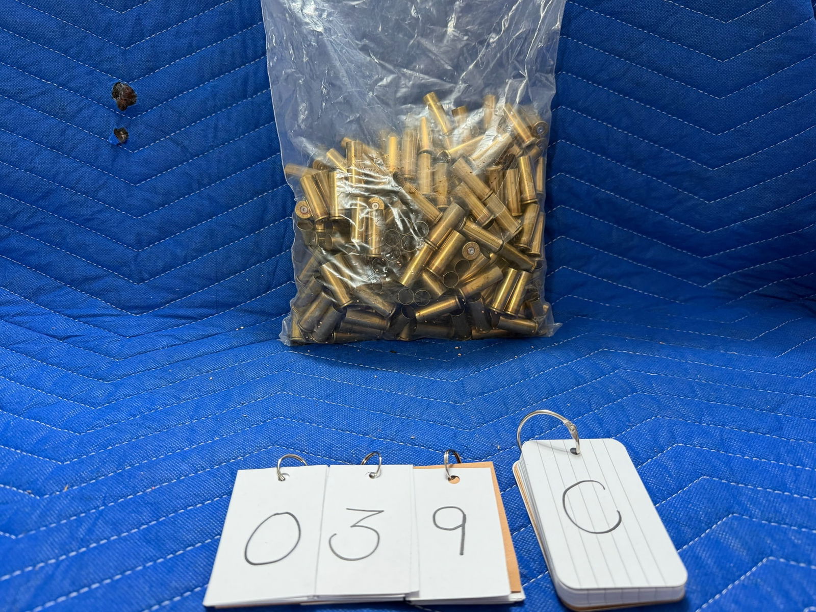 44 Remington Magnum Brass: 44 Remington Magnum brass casings. 4.8 pounds total. Approximately 58 casings per pound. See photos.