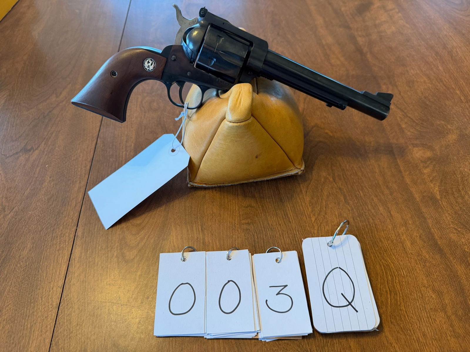 Ruger New Model Blackhawk: Ruger New Model Blackhawk. 41 Remington Magnum. 7.5" barrel. Blued single action six-shot revolver. New old stock with the original box. Serial No. 41-16286. See photos.