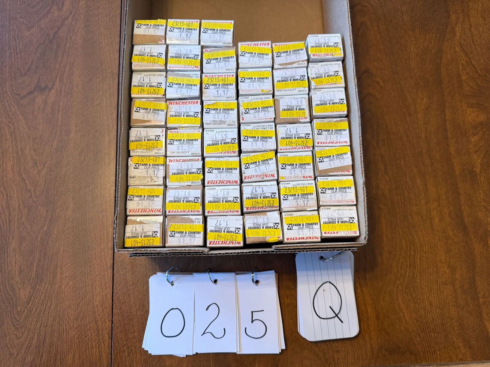 22LR Ammo: Winchester Wildcat 22LR ammunition. 45 boxes. 40 grain lead round nose. 2250 rounds. See photos.