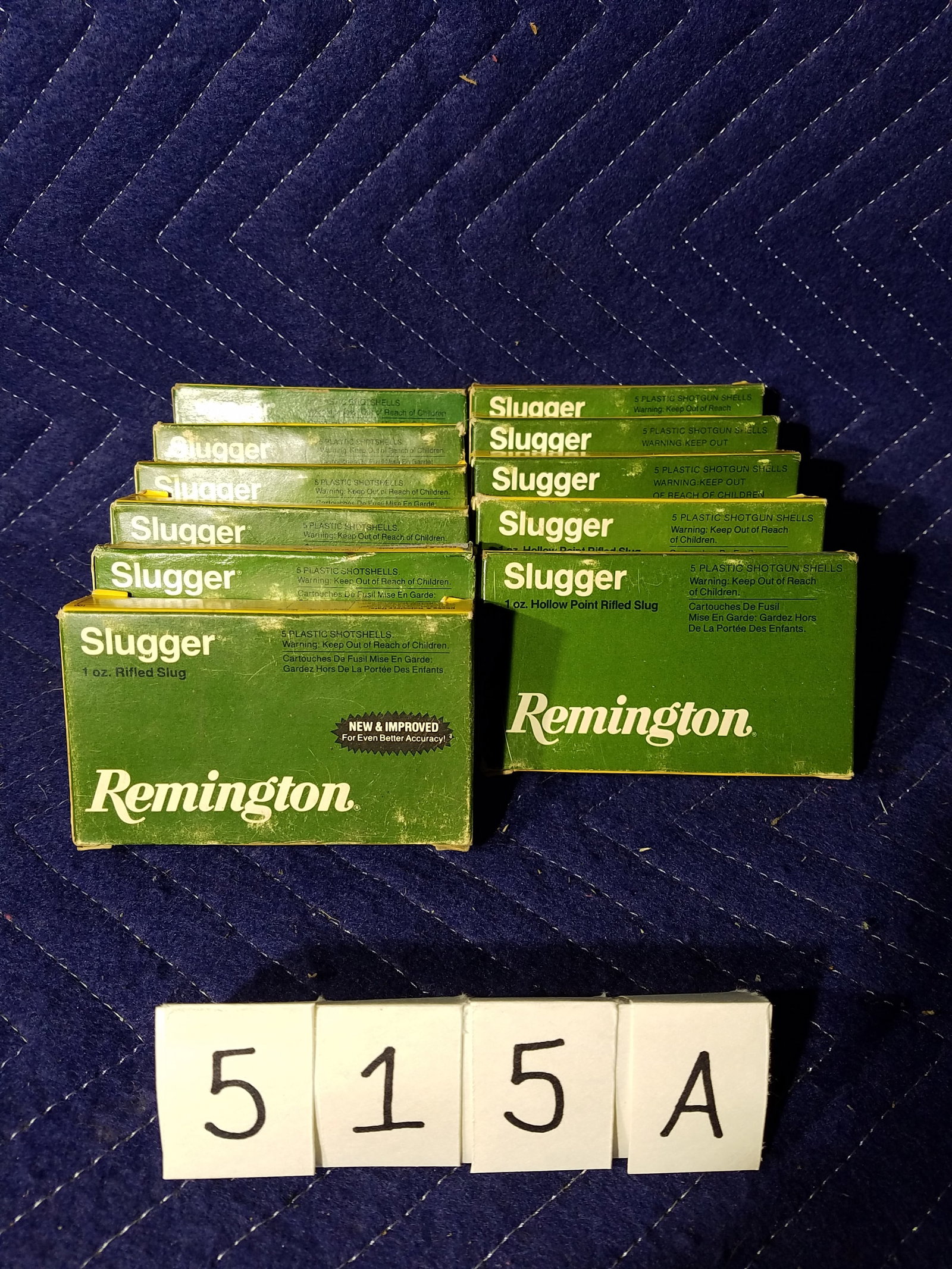 12 Gauge Ammo: Remington 12 Gauge ammunition. 2.75" rifled slugs (29). 2.75" hollow point rifled slugs (25). 54 slugs total. See photos.