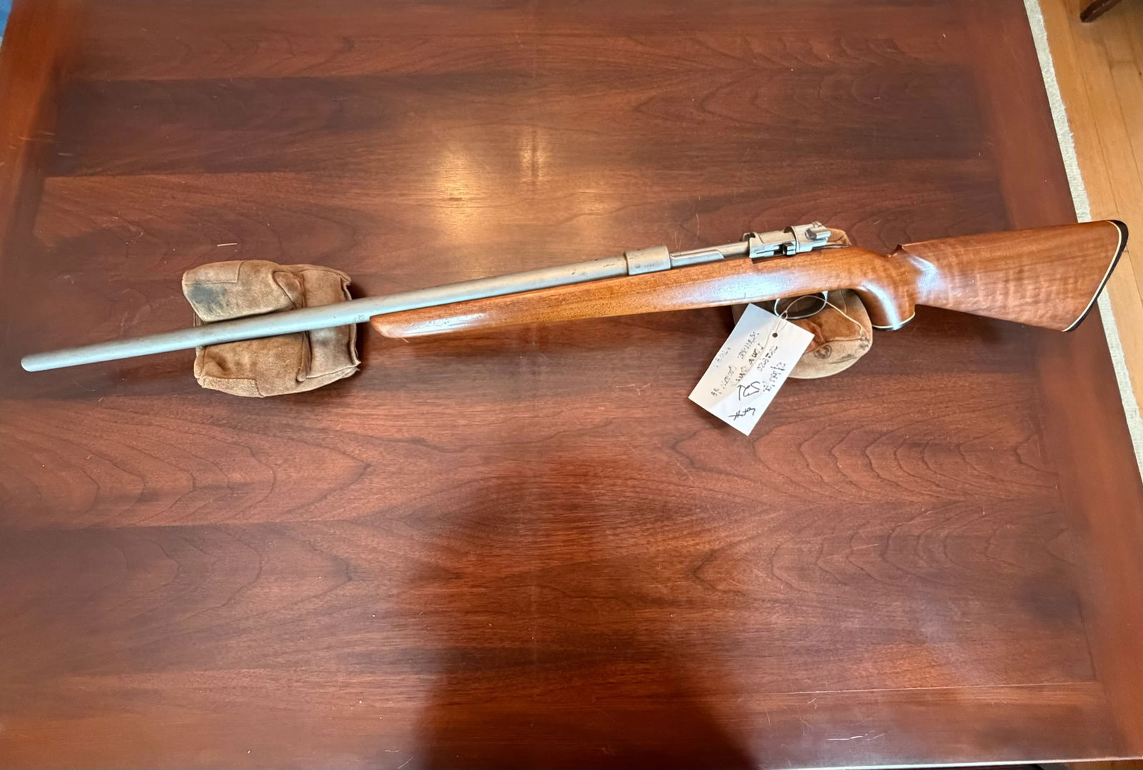 Douglas Shaw Custom Mauser 98: Douglas Shaw Custom Mauser 98. 22-250. 26" heavy barrel. Missing floor plate, trigger and bolt catch. Raw finish. Serial No. S/147/G. See photos.