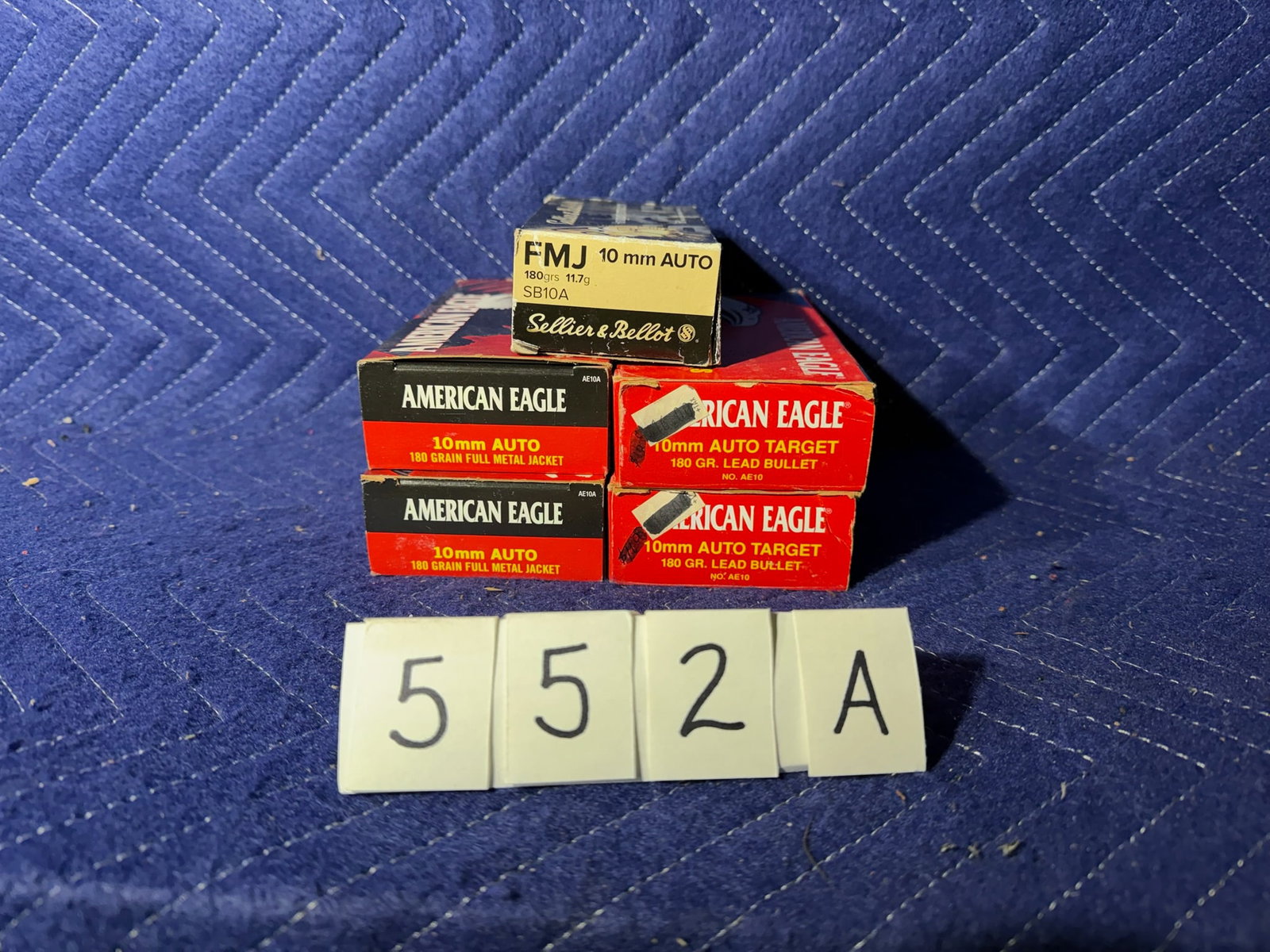 10mm Auto Ammo: 10mm Auto ammunition. 180 grain. 20 rounds of Sellier & Bellot. 200 rounds of American Eagle. 220 rounds total. See photos.