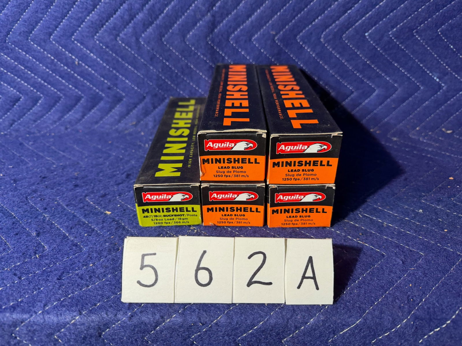 12 Gauge MiniShell Shotgun Ammo: Aguila 12 gauge MiniShell shotgun ammo. 1.75" shells, lead slug (80 rounds). 1.75" shells, buckshot (20 rounds). 100 rounds total. See photos.