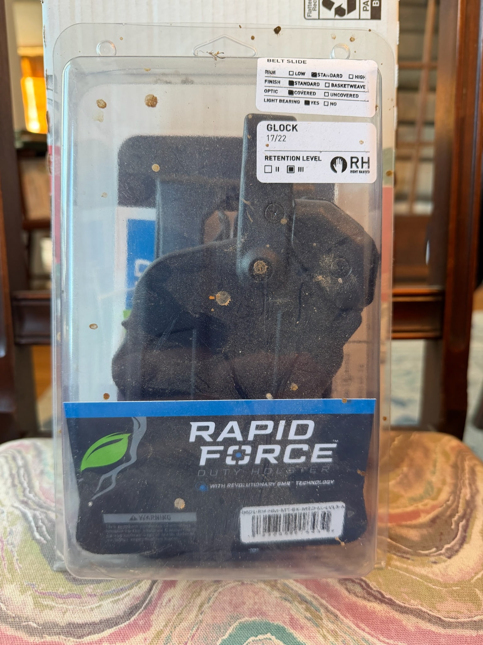 Alien Gear Rapid Force Glock Model 17/22 Duty Holster: Alien Gear Rapid Force Glock Model 17/22 duty holster. Right hand, Retention Level III. New in the box. See photos.
