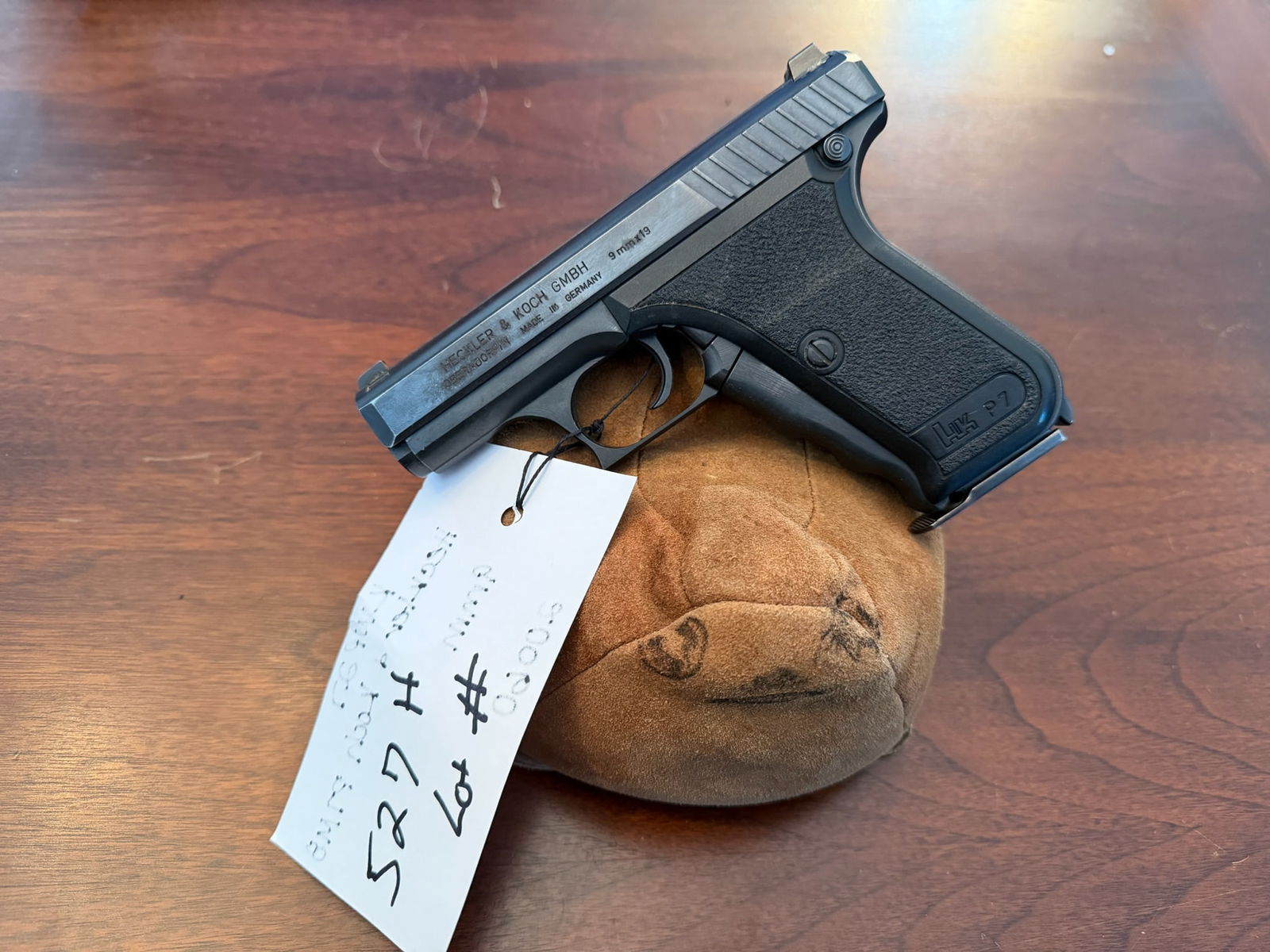 Heckler & Koch Model P7M8: Heckler & Koch Model P7M8. 9mm. Serial No. 20060. See photos.