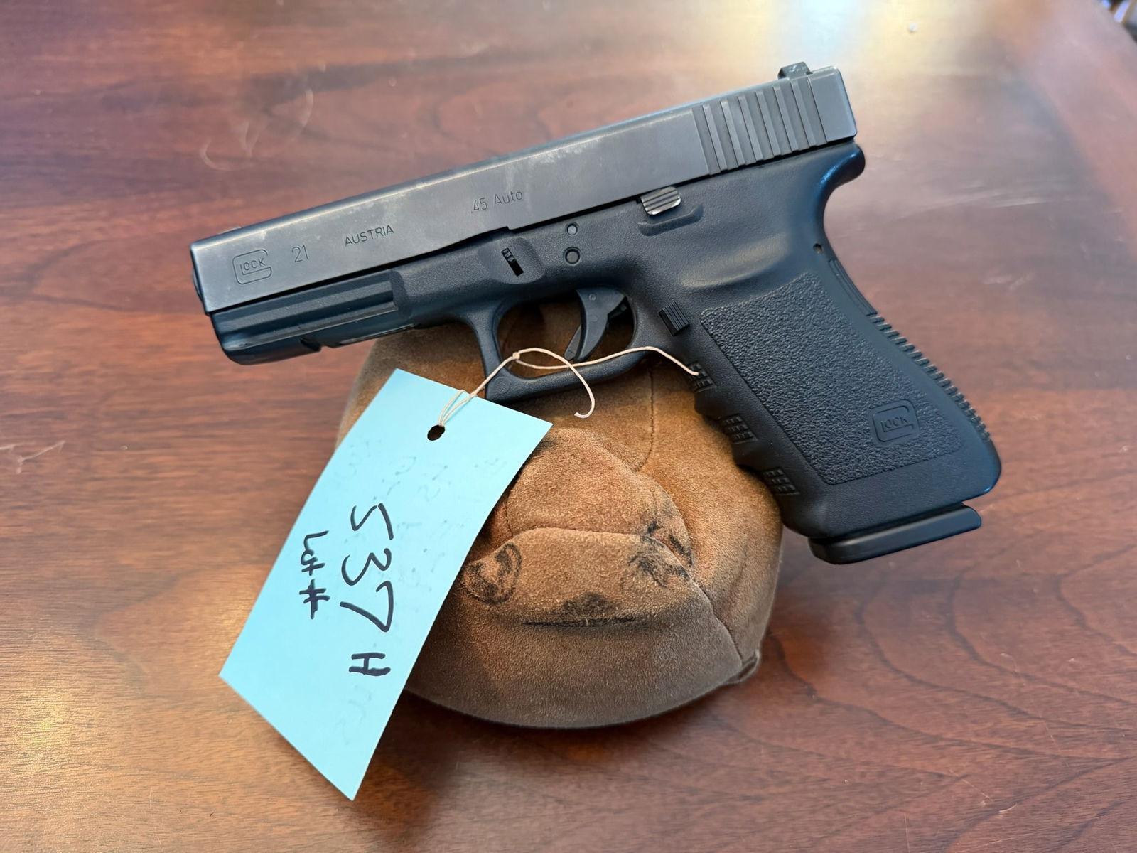 Glock Model 21: Glock Model 21. 45 ACP. Serial No. 1ELY147US. See photos