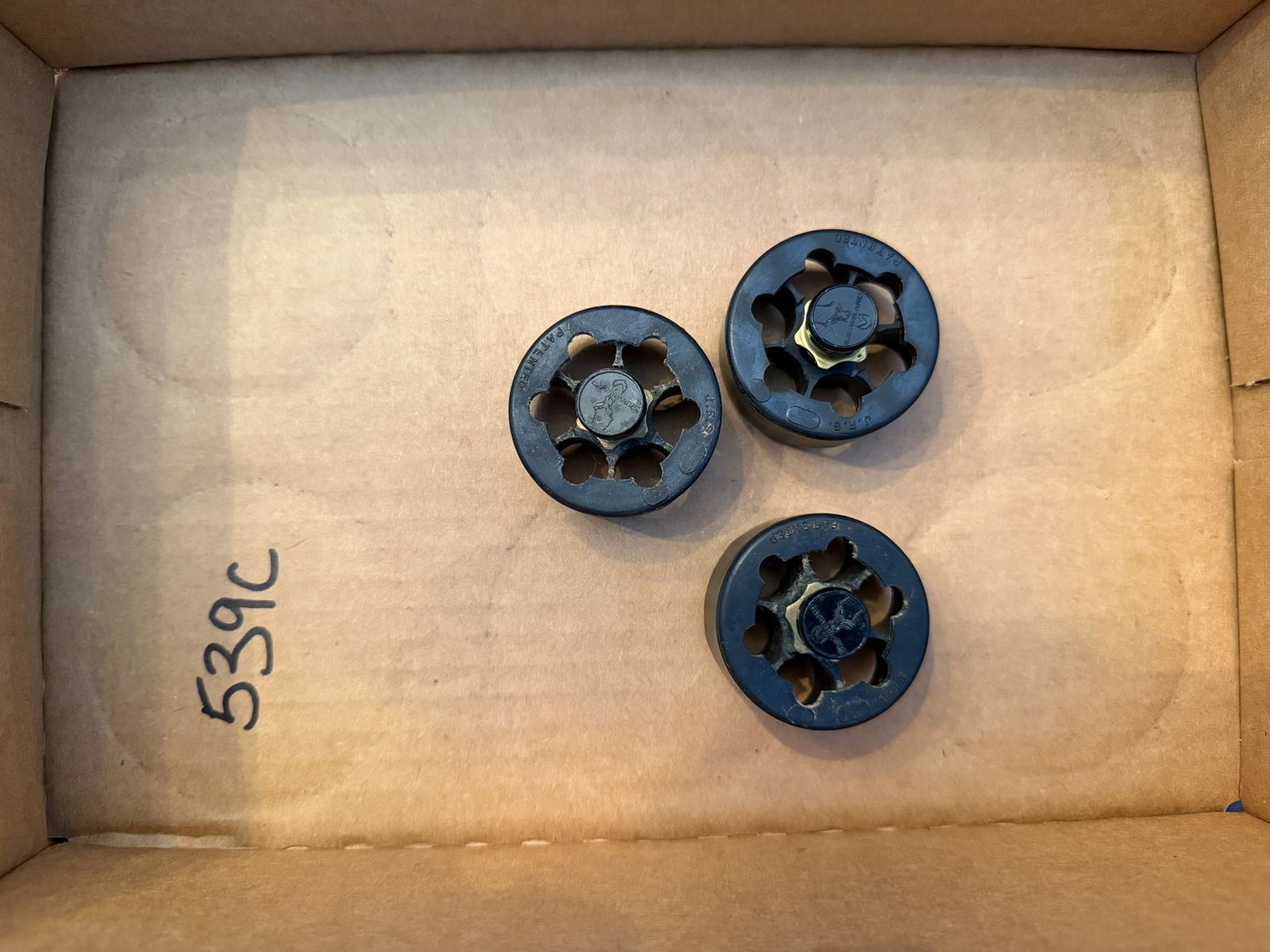 Three Smith & Wesson 45 Long Colt Speed Loaders: Three Smith and Wesson 45 Long Colt speed loaders. Six round. See photos.