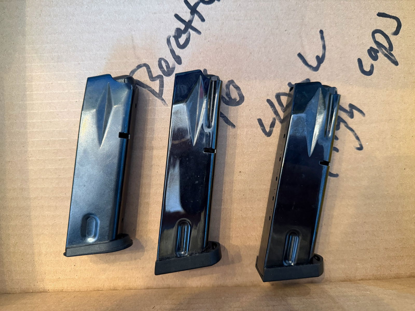 Three Beretta Model 96 40 Smith & Wesson Magazines (1 of 1)