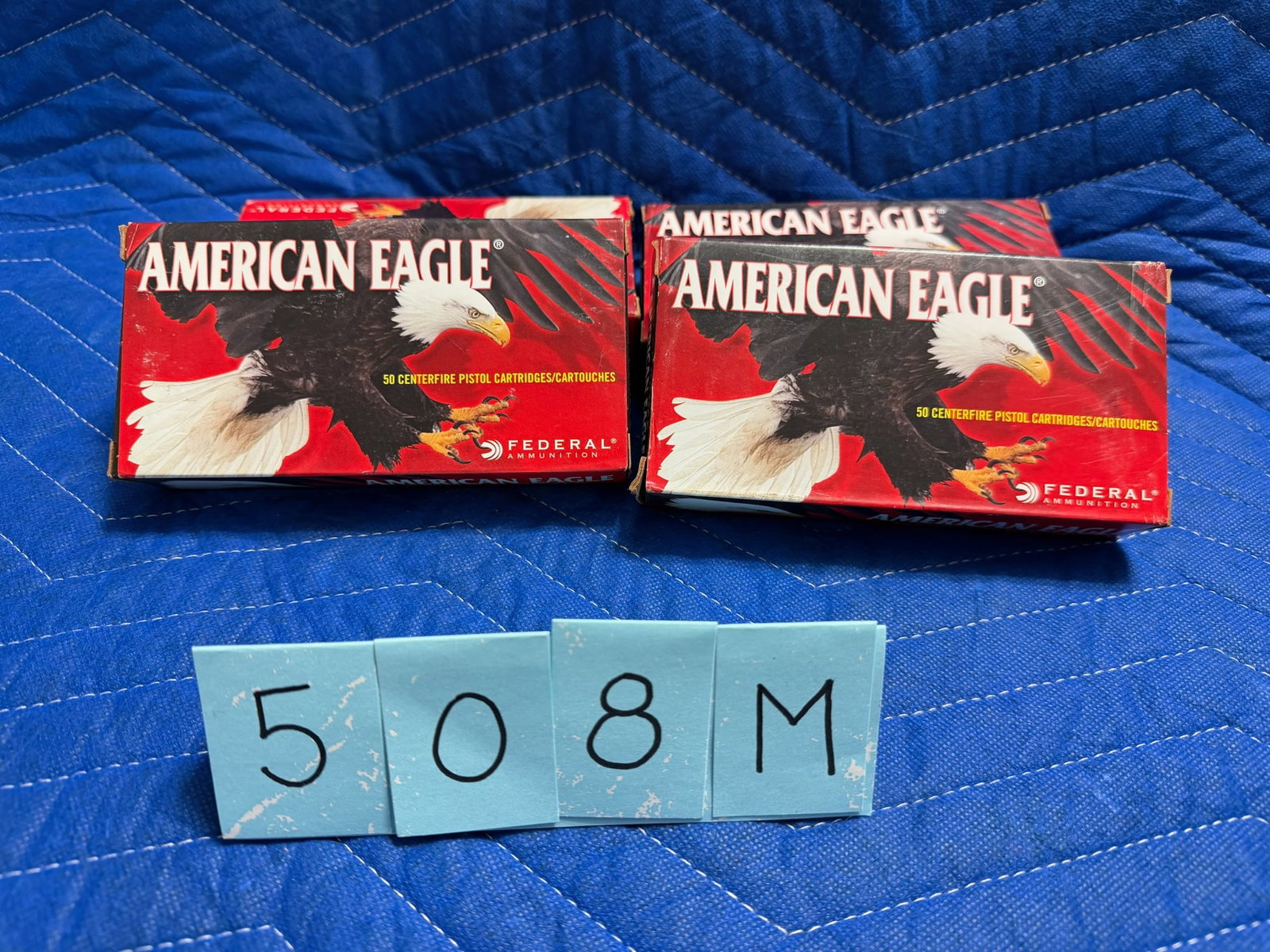 45 Auto Ammo: American Eagle 45 Auto ammunition. 230 grain FMJ. 200 rounds. See photos.