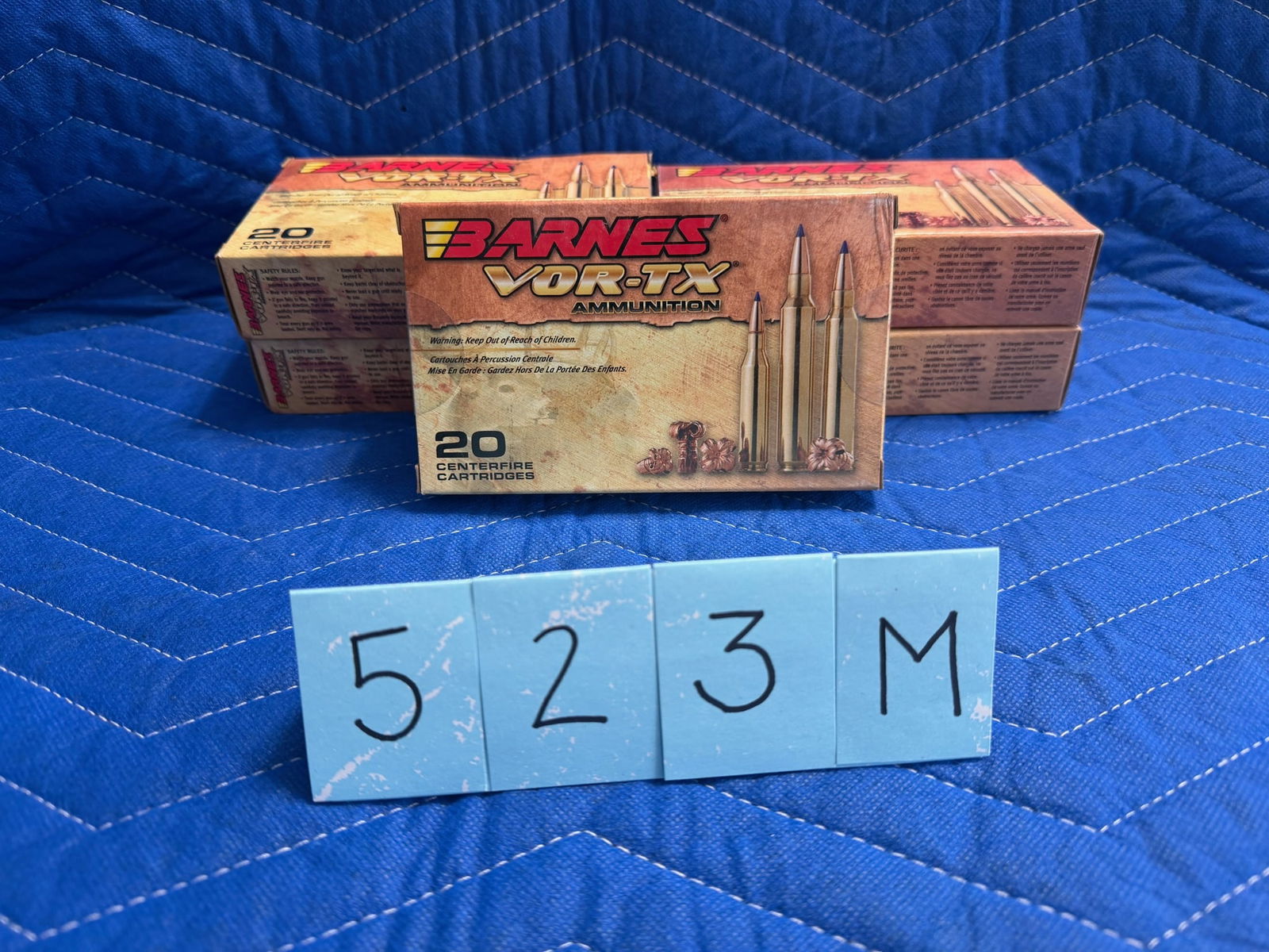 25-06 Remington Ammo: Barnes Vor-Tx 25-06 Remington ammunition. 100 grain tipped TSX BT. 100 rounds. See photos.