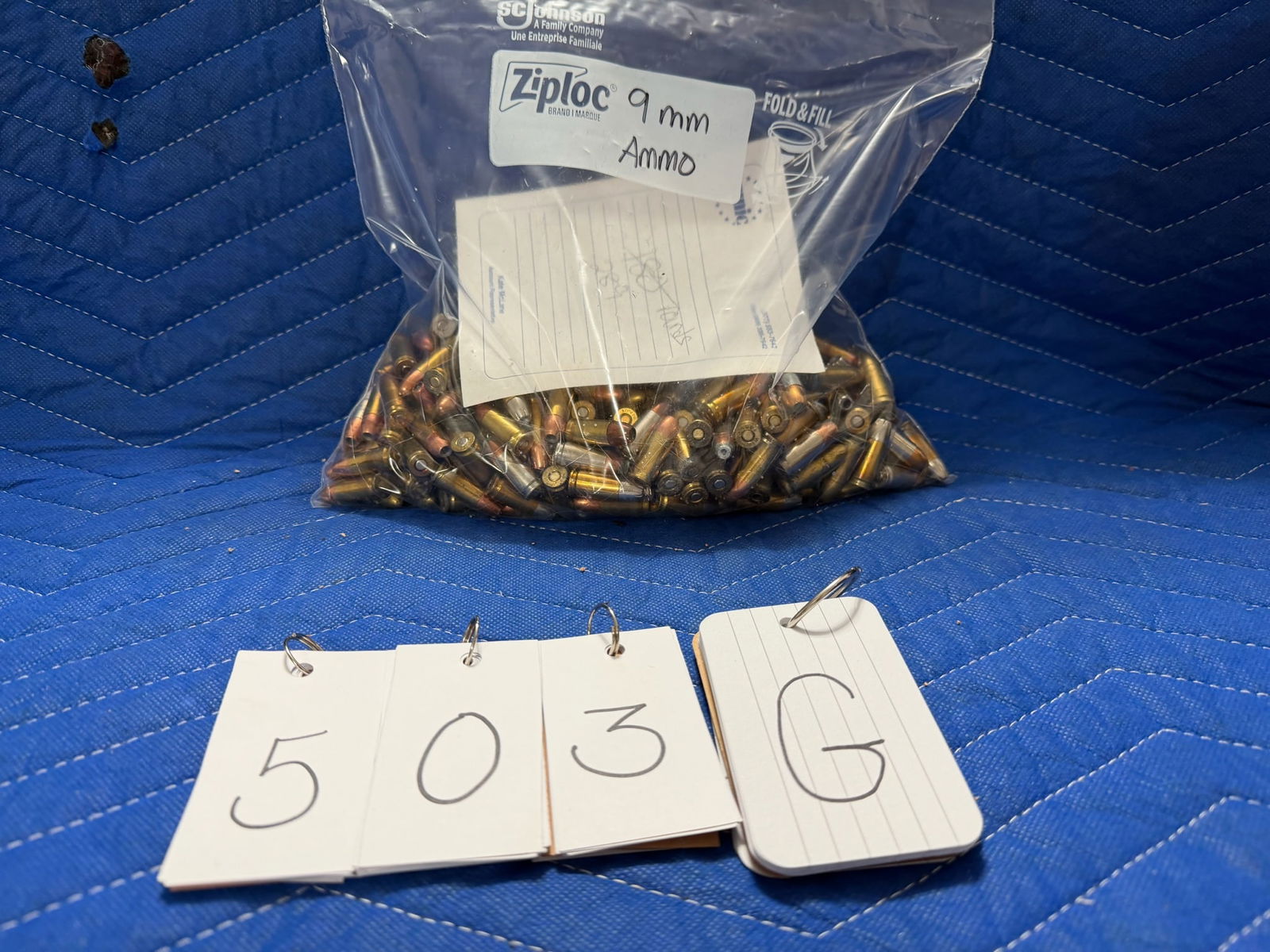 9mm Ammo: 9mm ammunition. 289 loose factory rounds. See photos.