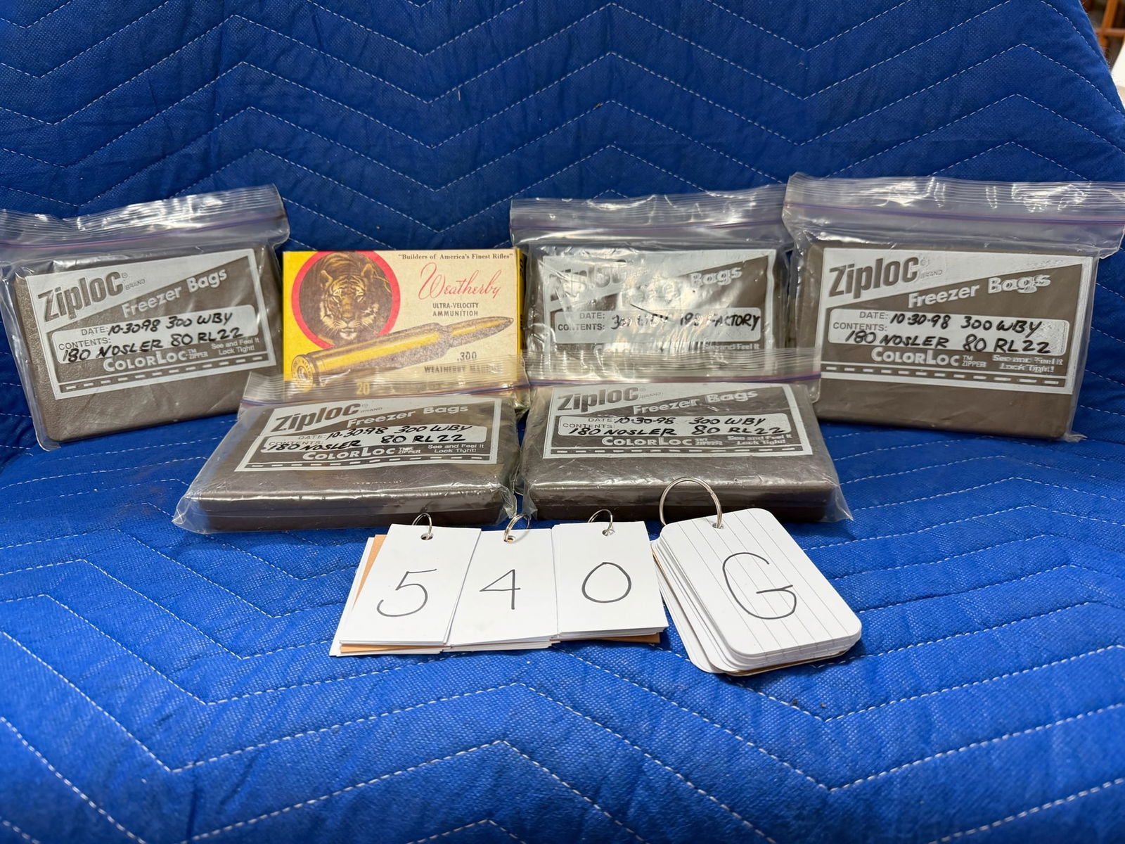 300 Weatherby Magnum Ammo: 300 Weatherby Magnum ammunition. 40 rounds of 180 grain nosler reloads in polymer cases. 10 factory rounds of 180 grain. One vintage box of Weatherby, 180 grain SP (19 rounds). 69 rounds total. See