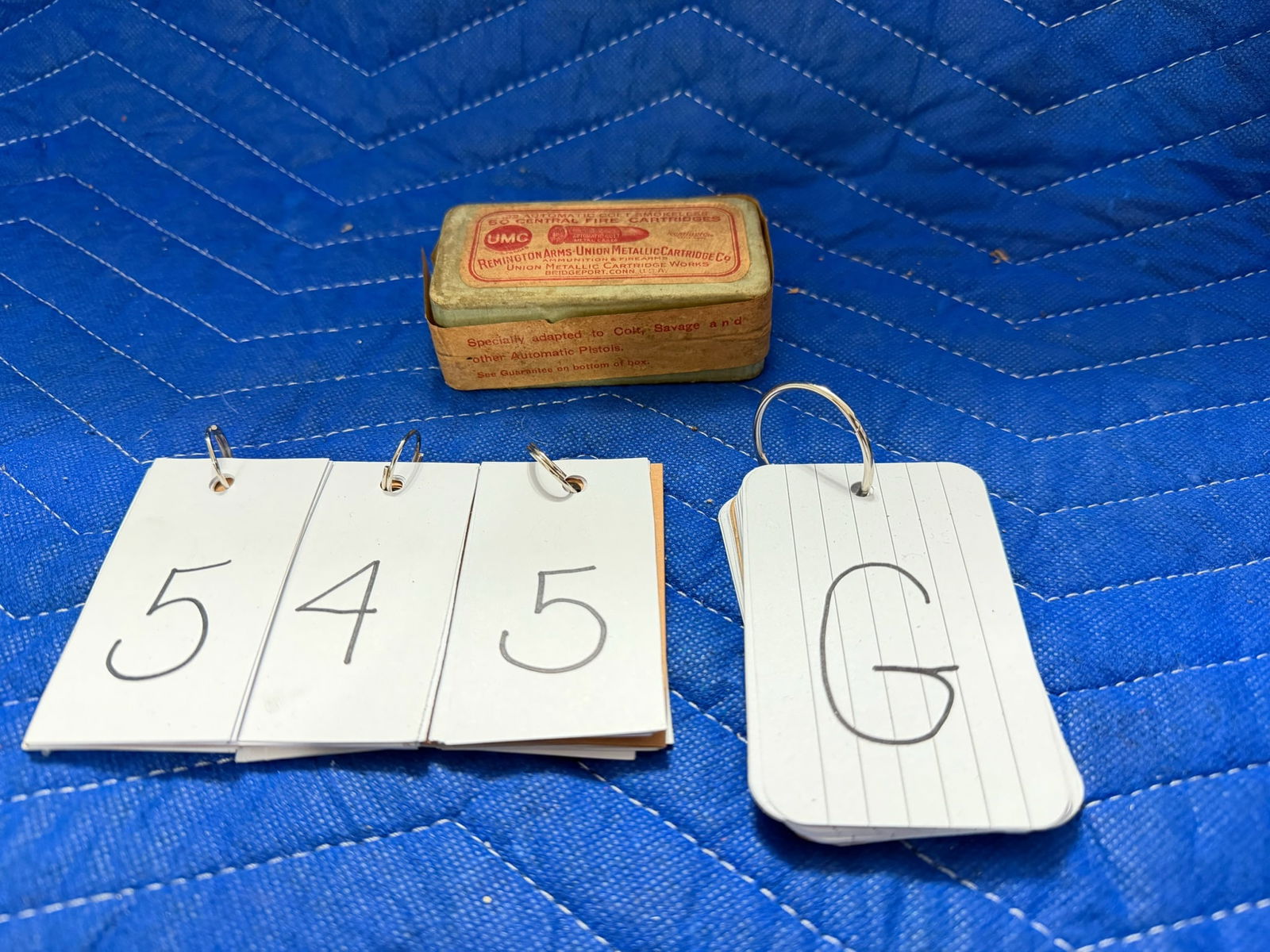 Vintage Two Part Box of 32 Automatic Colt Smokeless Ammo: Vintage two part box of Remington Arms Union Metallic Cartridge Co. 32 Automatic Colt Smokeless ammo. 50 cartridges. Unopened. See photos.