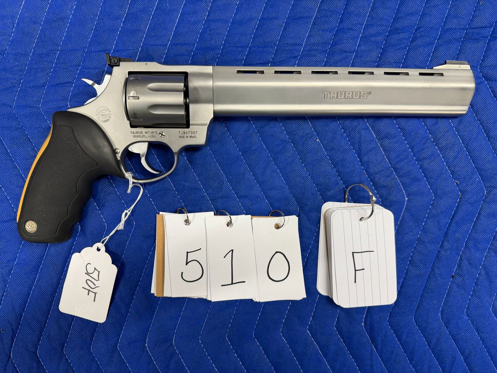 Taurus Raging Hornet: Taurus Raging Hornet. 22 Hornet. Stainless. 10" barrel. Eight shot. Includes scope rail, scope rings, and Burris 3-12x scope. Also comes with two soft cases. In excellent condition. Serial No. TJ84736