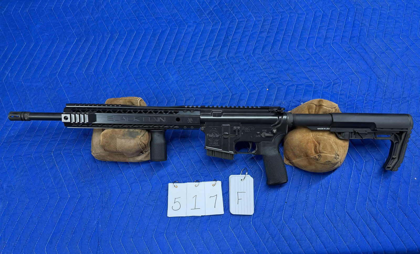 Black Rain Ordnance Model SPEC15 AR-15: Black Rain Ordnance Model SPEC15 AR-15. 5.56x45mm NATO or 223 Remington. 16" 4150V Chromoly barrel. SPEC15 forged aluminum receiver. A2 flash hider muzzle device. Mil-Spec G.I. trigger. Ten round