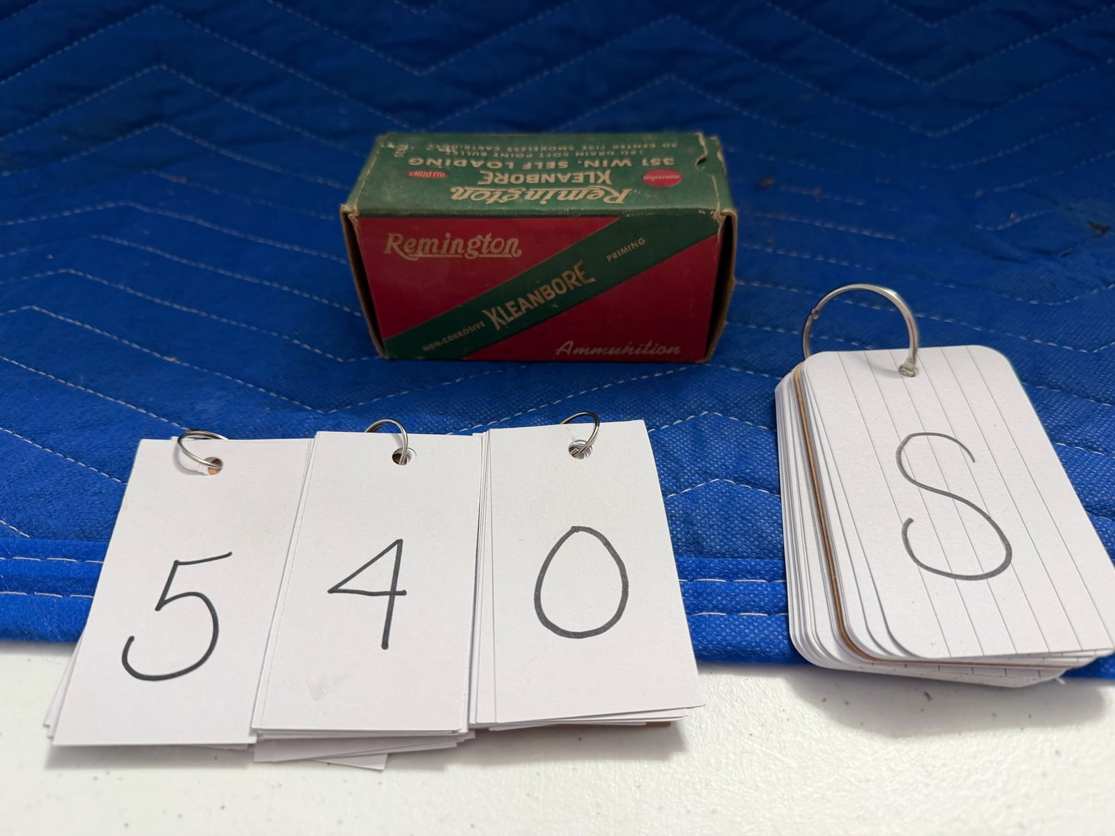 Vintage Box of 351 Winchester Ammo: Vintage box of Remington Kleanbore 351 Winchester ammunition. Self loading 180 grain SP bullet. 50 rounds. See photos.