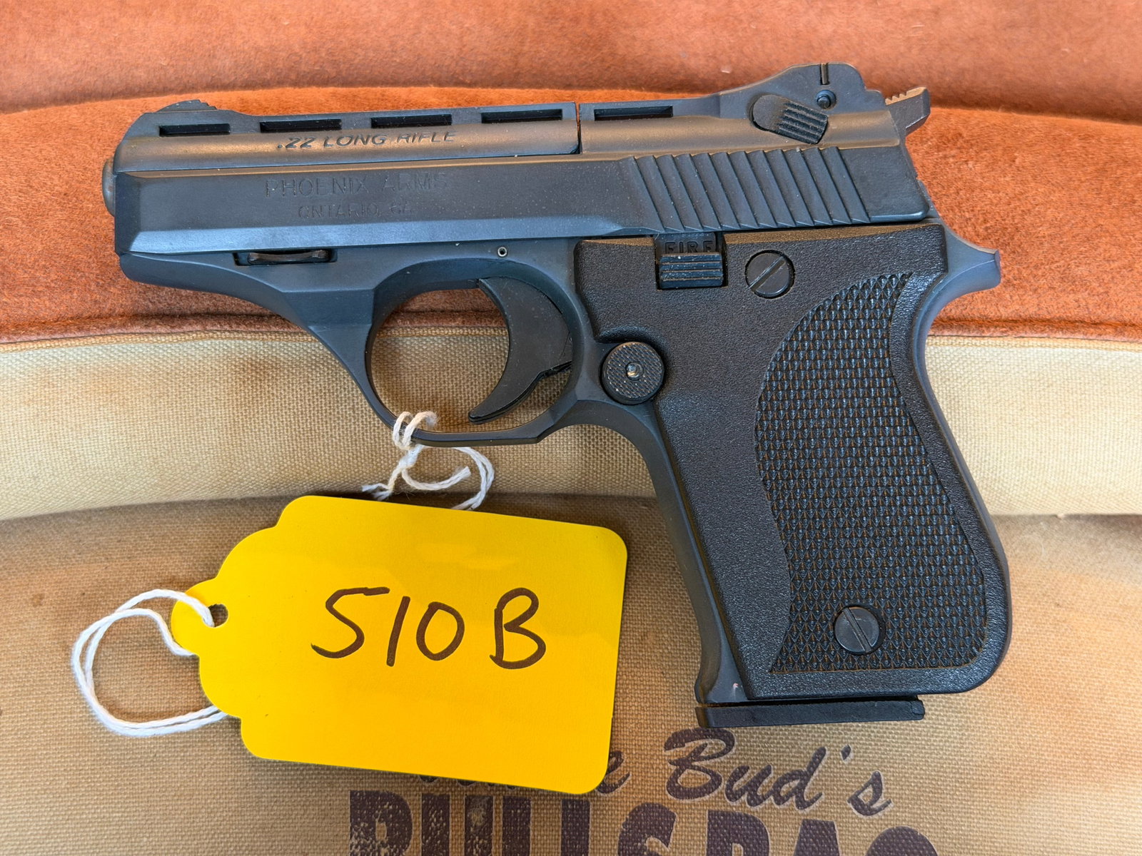 Phoenix Arms Model HP22A: Phoenix Arms Model HP22A. 22LR. In as new condition in the original box with paperwork. Appears to be unfired. Serial No. 4487507. See photos.