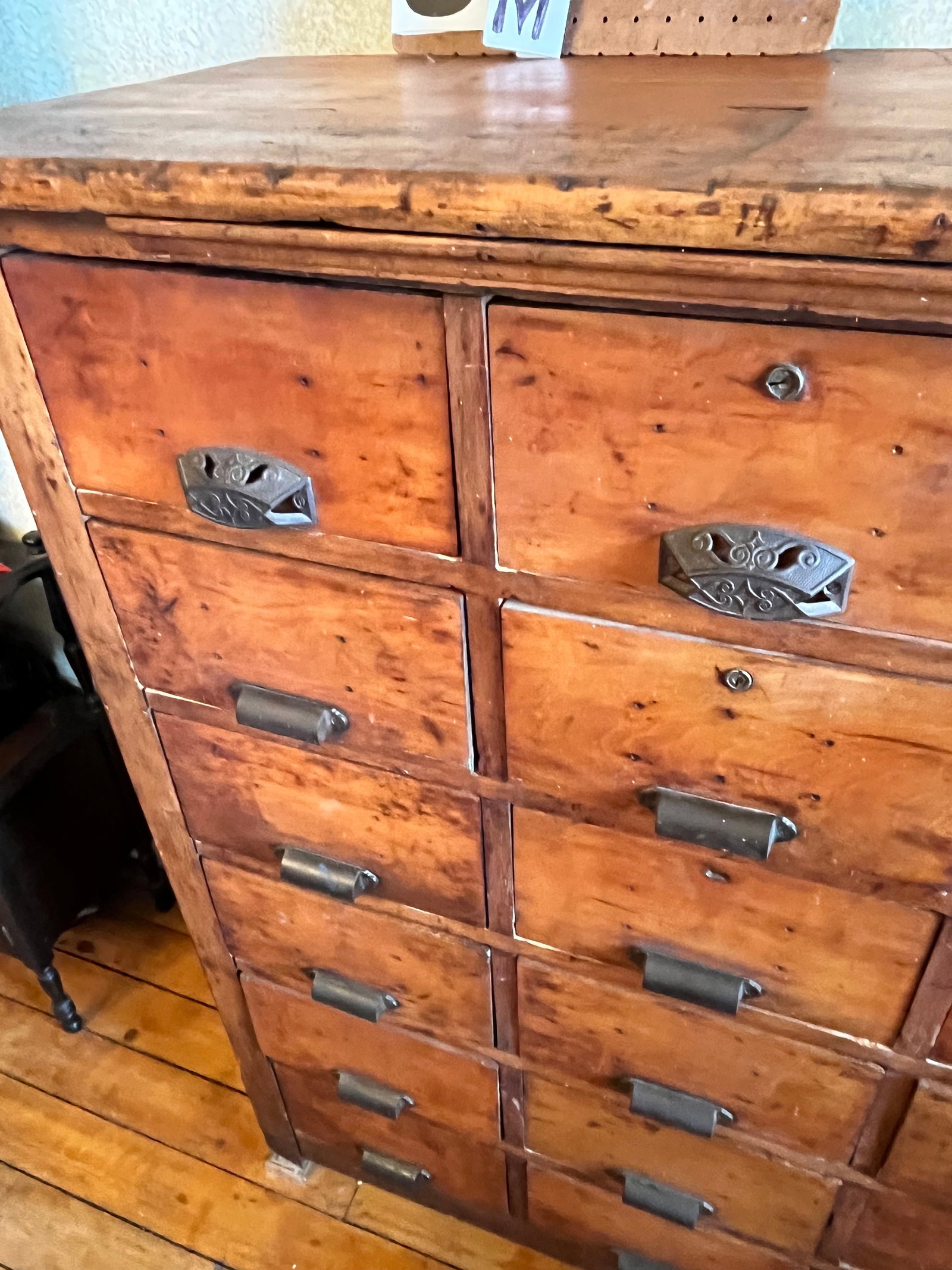 Exceptional 19c 18 Drawer Apothecary Cabinet - 2