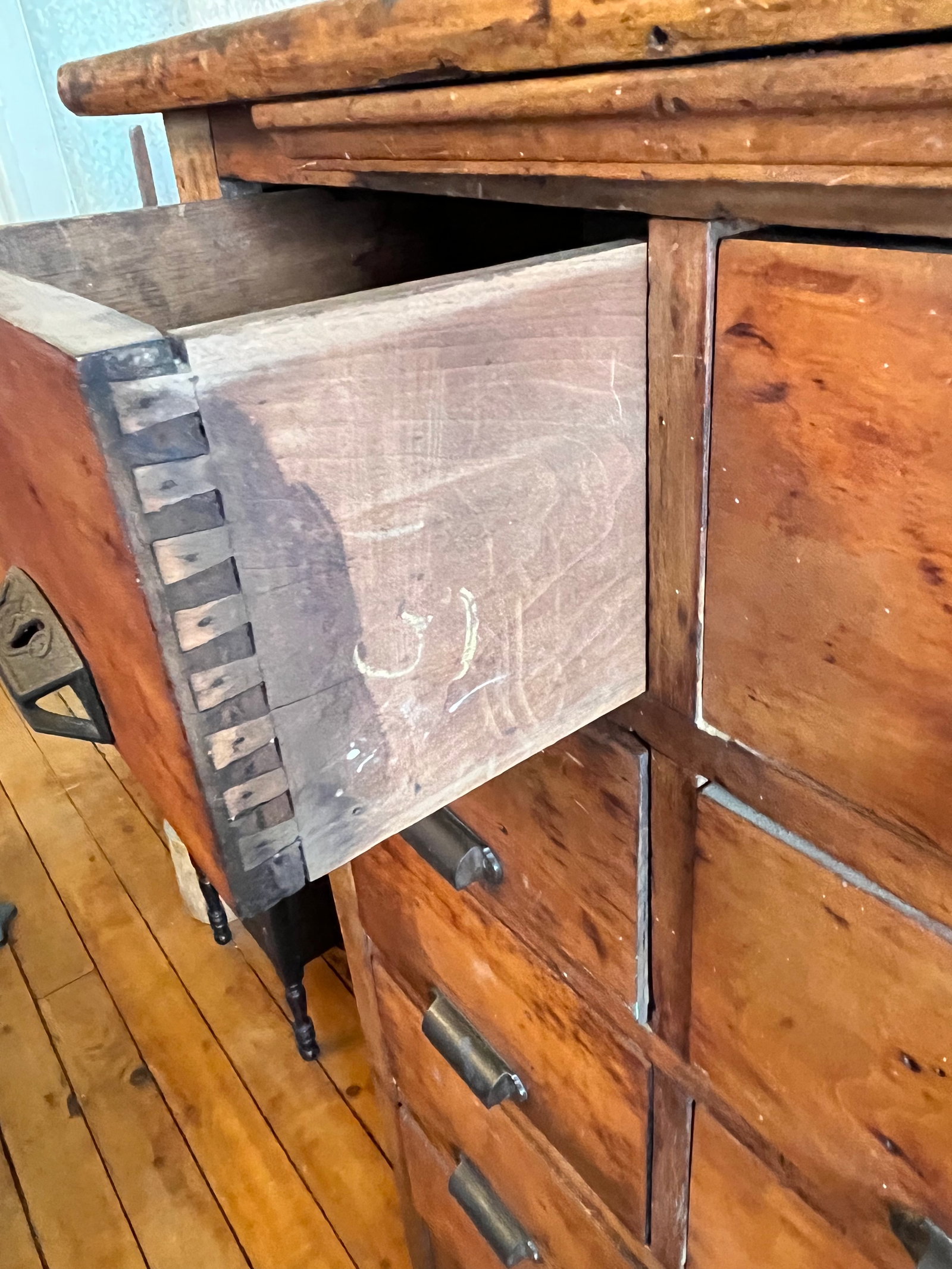Exceptional 19c 18 Drawer Apothecary Cabinet - 3