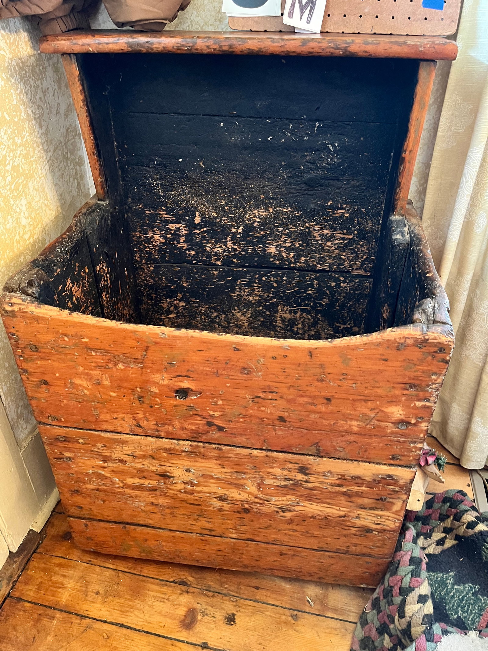 19c Primitive Wood Box - 2