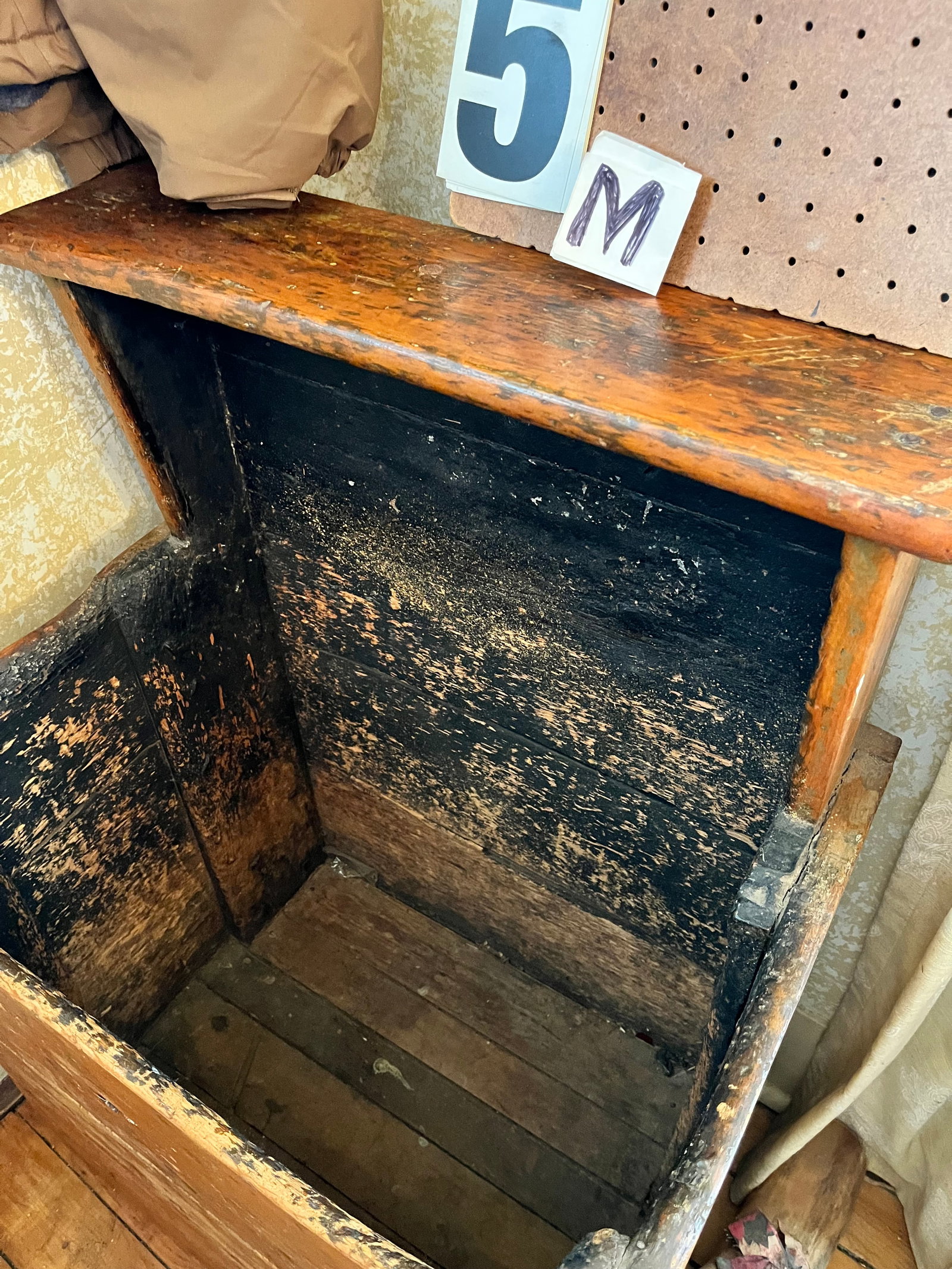 19c Primitive Wood Box - 3