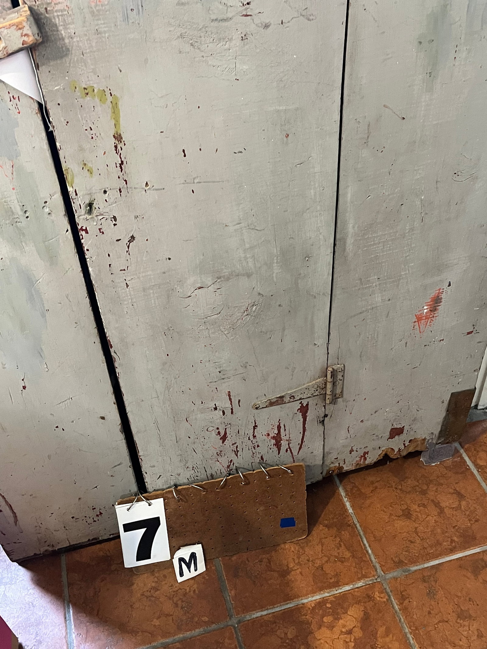 One Door Grey Painted Cupboard - 2