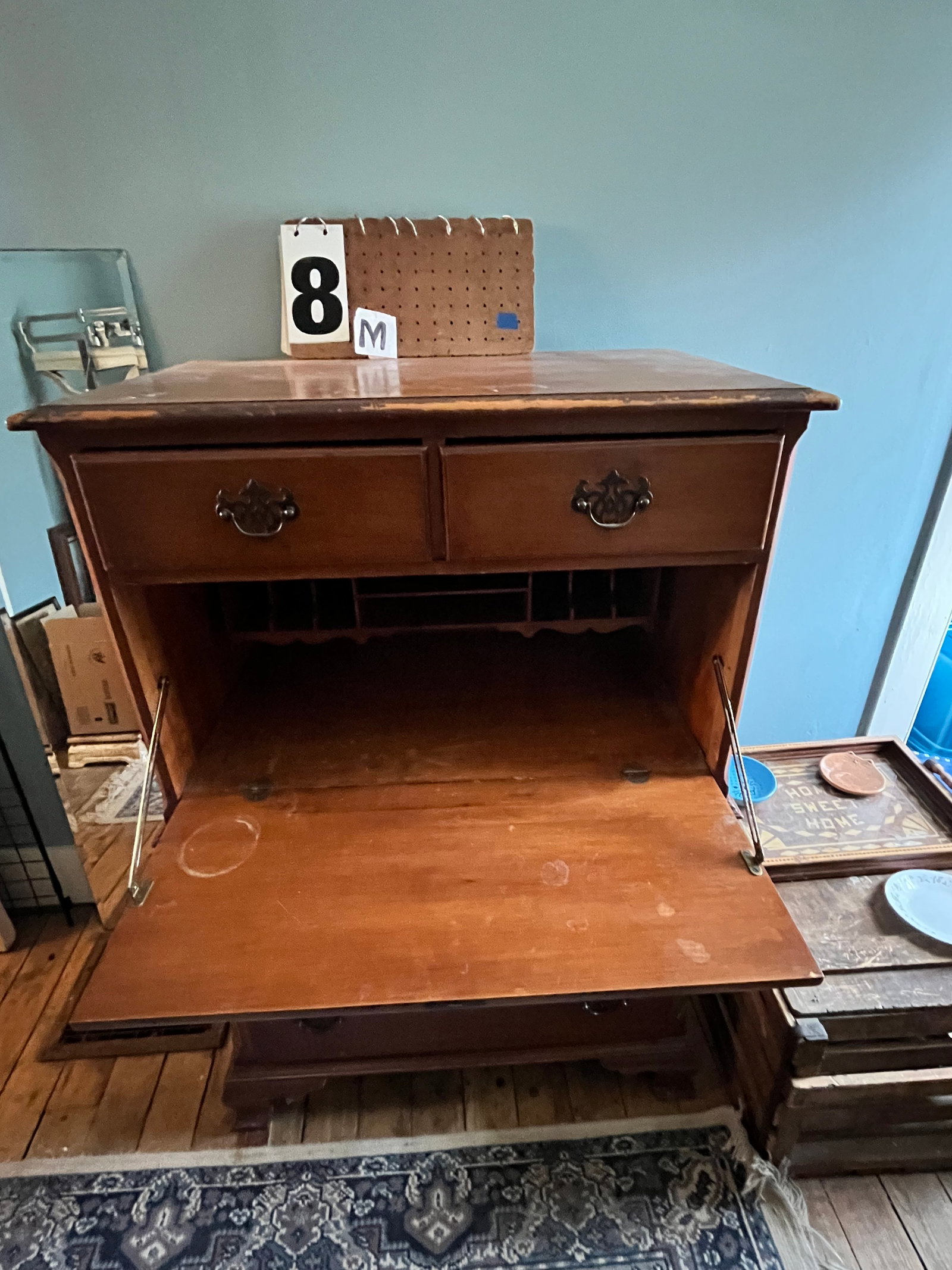 Slant Font Maple Desk Circa 1940s - 2