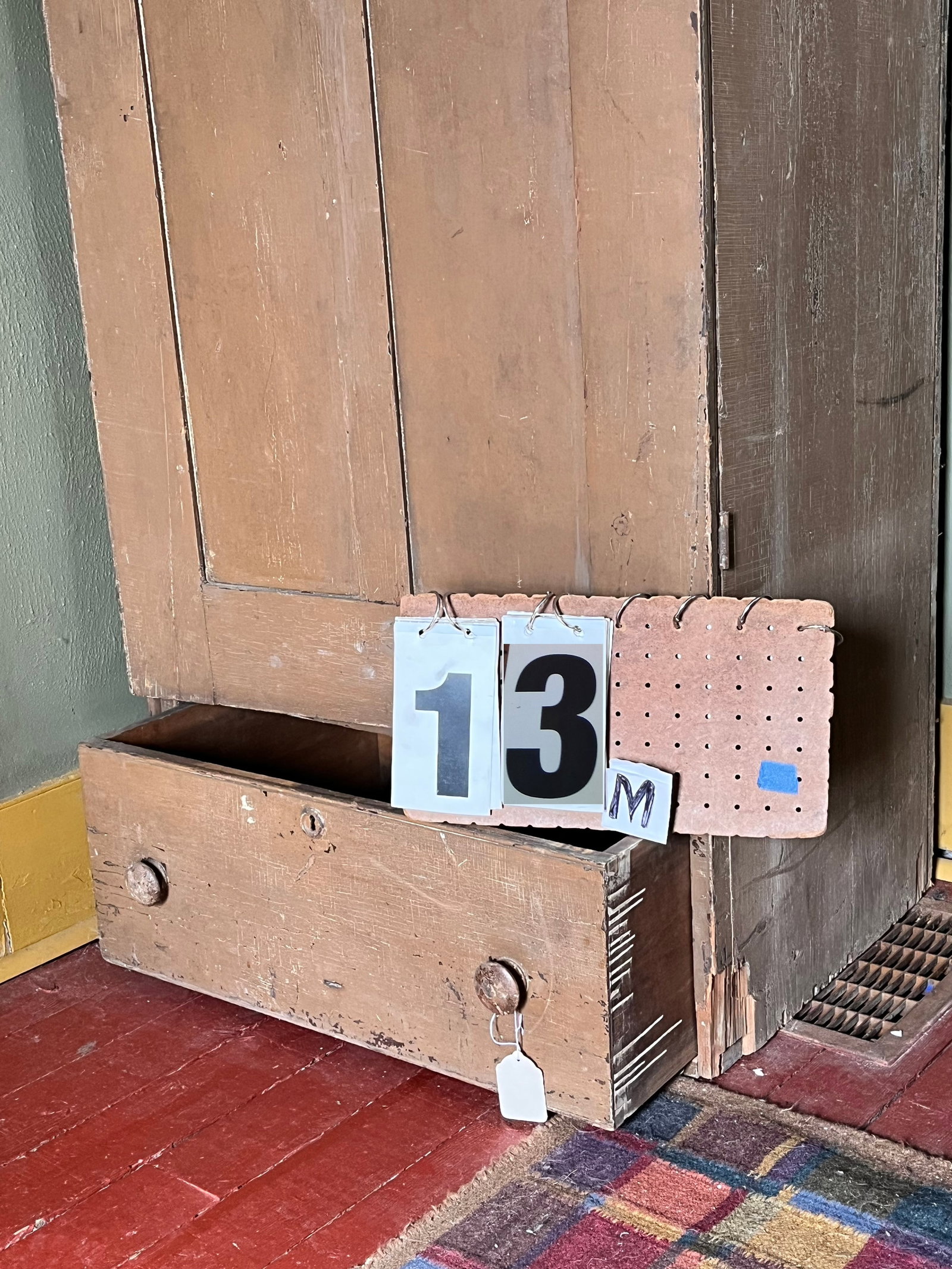Early Dovetailed Wardrobe with One Drawer - 2