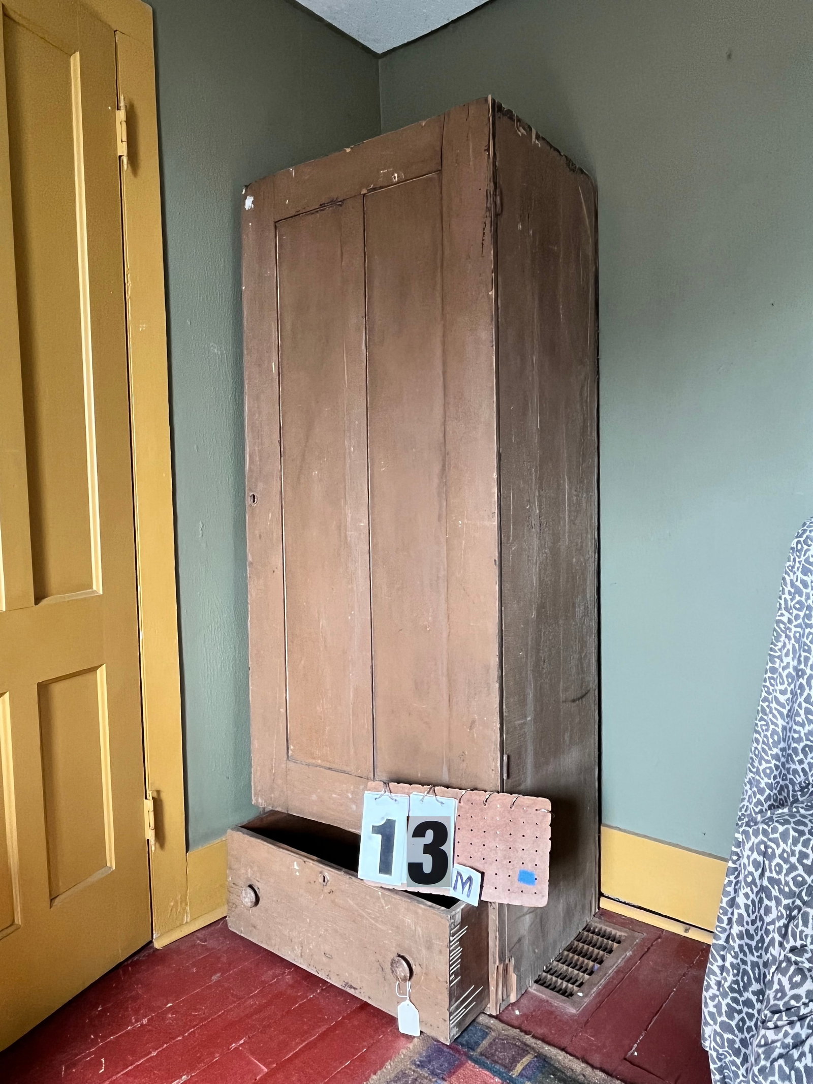 Early Dovetailed Wardrobe with One Drawer - 3