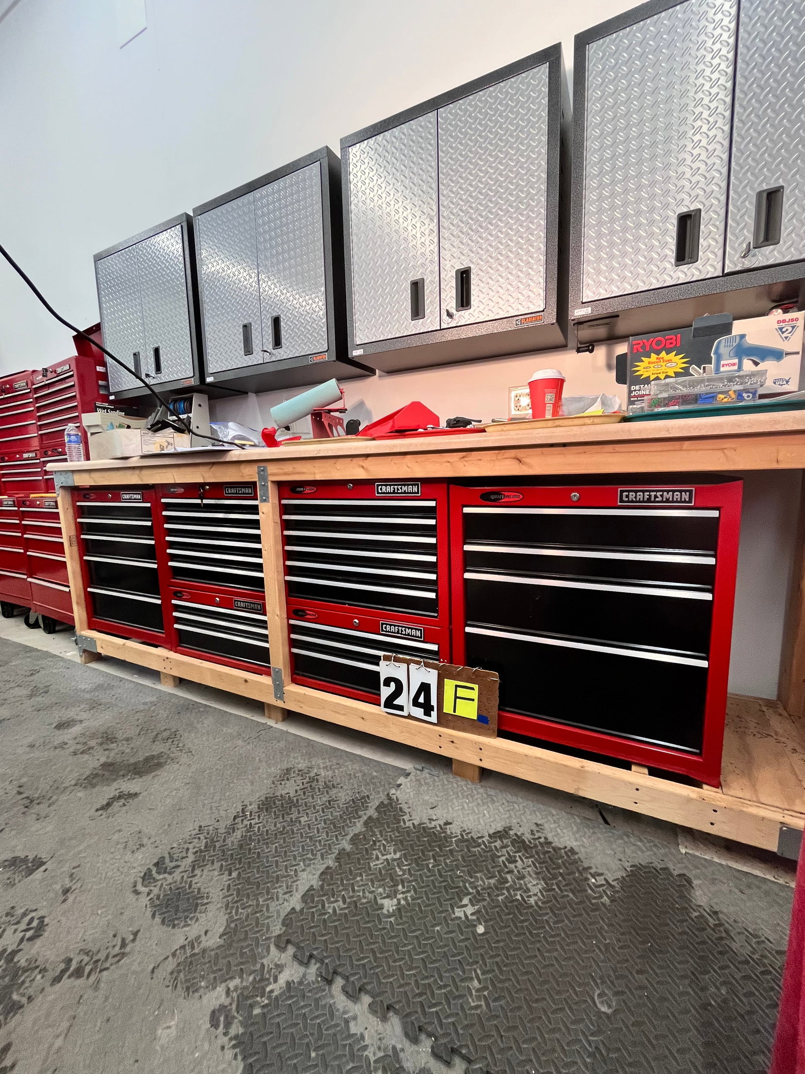 Four Craftsman Tool Cabinets with Keys - 2