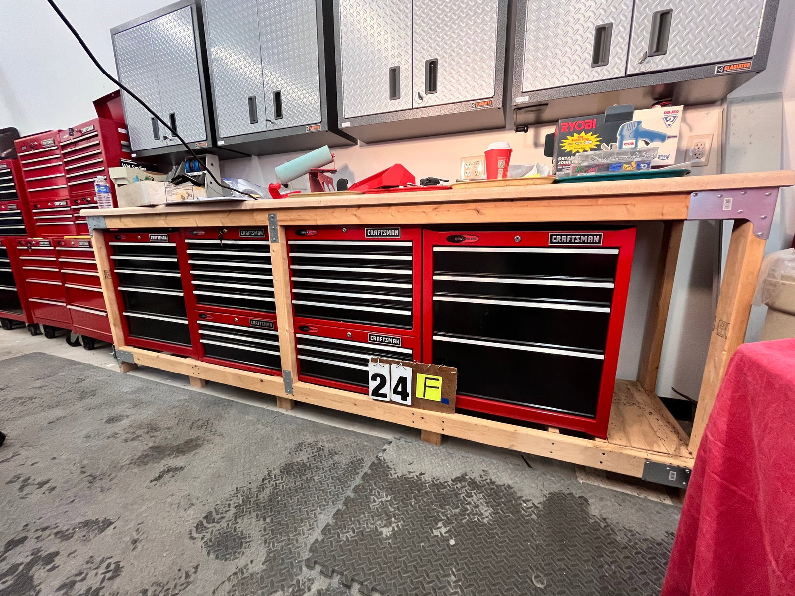 Four Craftsman Tool Cabinets with Keys - 3