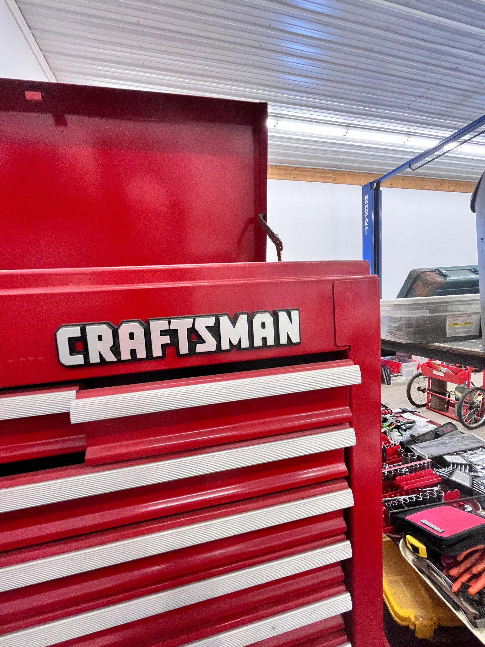 Three Sectional Craftsman Rolling Tool Chests - 4