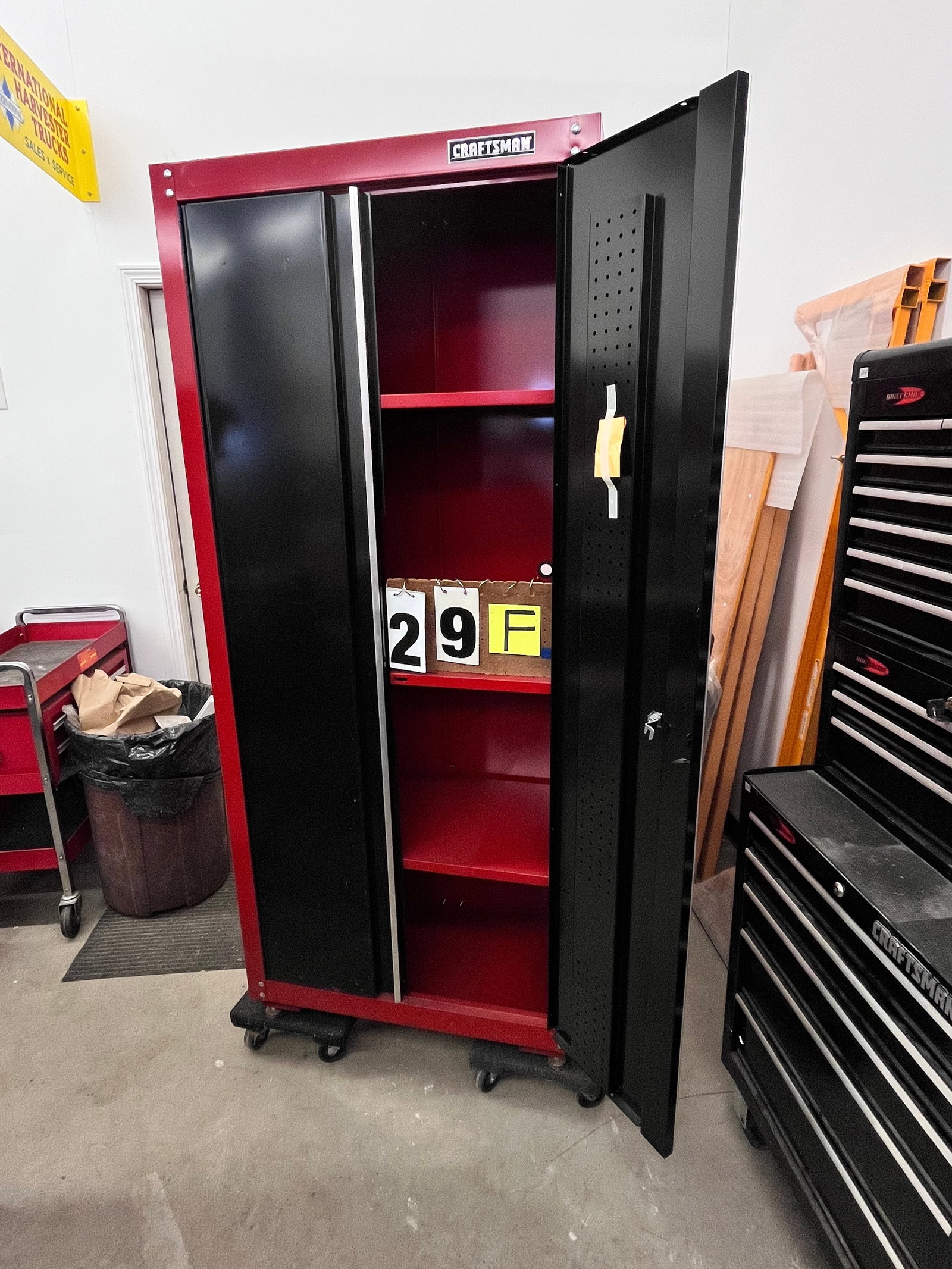 Two Matching Craftsman Two Door Metal Cabinets (1 of 3)