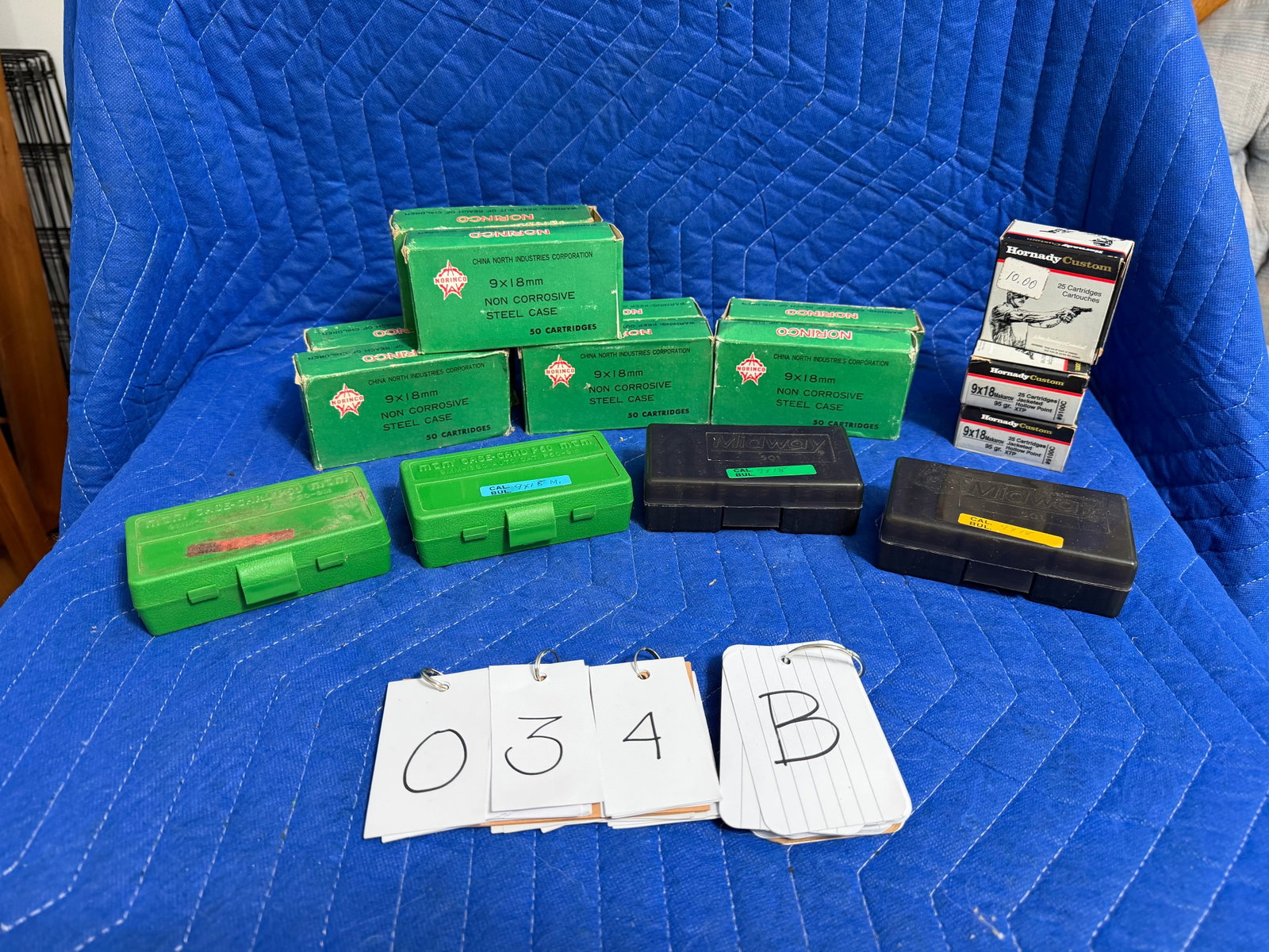 9x18mm Ammo: 9x18mm ammunition. Eight boxes of Norinco (400 rounds). Four polymer cases (200 rounds). Three boxes of Hornady, 95 grain JHP (75 rounds). 675 rounds total. See photos. Please read the Terms and Condi