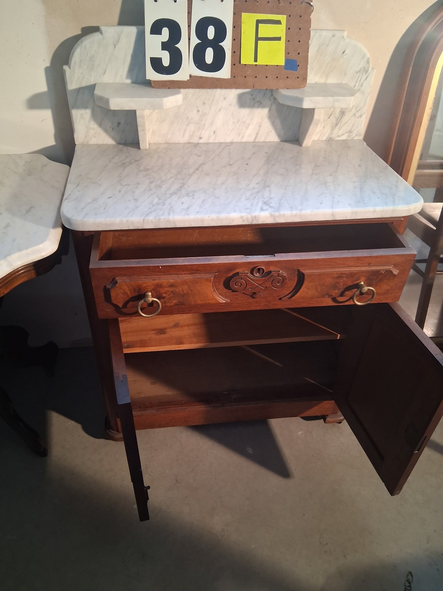 1890s American Marble Top Commode - 2