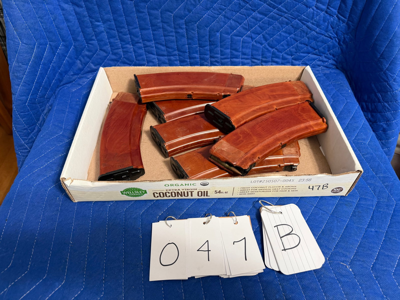Seven Bakelite AK-74 30 Round Magazines - 2